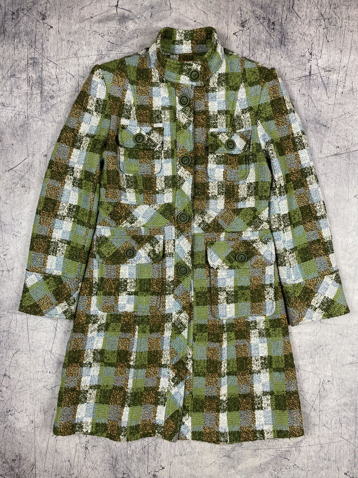 Missoni Vintage Missoni Wool Plaid Desig Luxury Coat 90s heritage gg Size S / US 4 / IT 40 - 11 Thumbnail