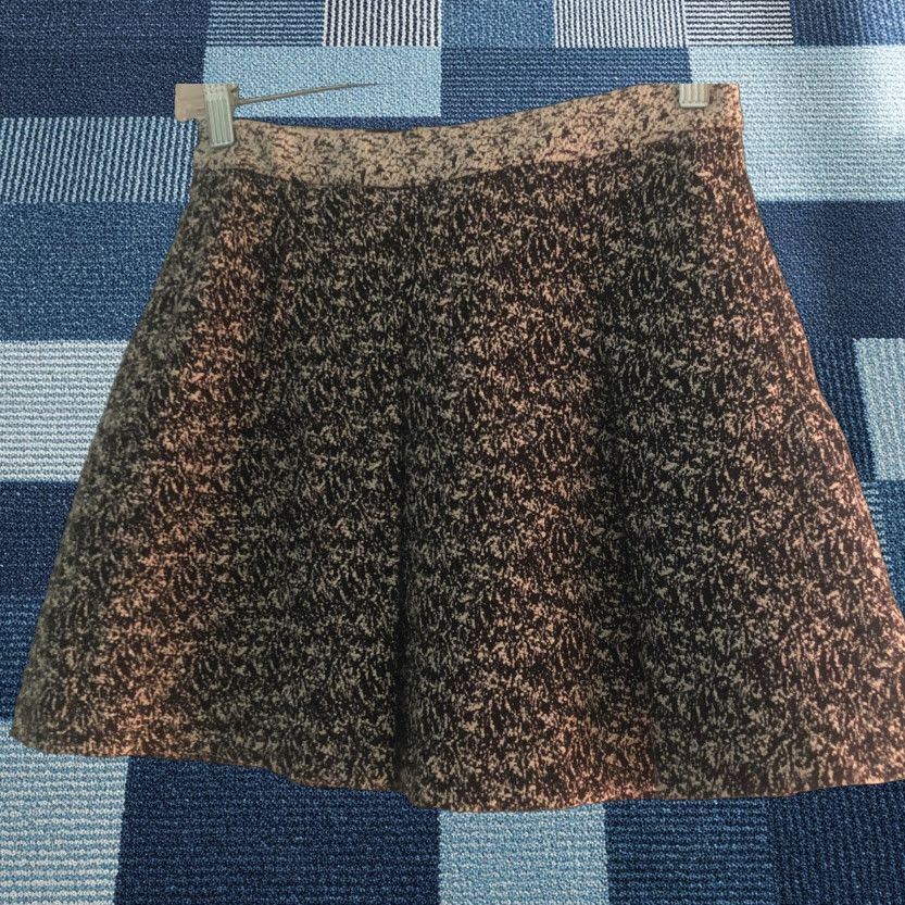 Banana Republic Banana Republic Womens Skirt 0P Petite Knee Length Pleated Multicolor Black White Pocket Size 25" / US 0 / IT 36 - 1 Thumbnail