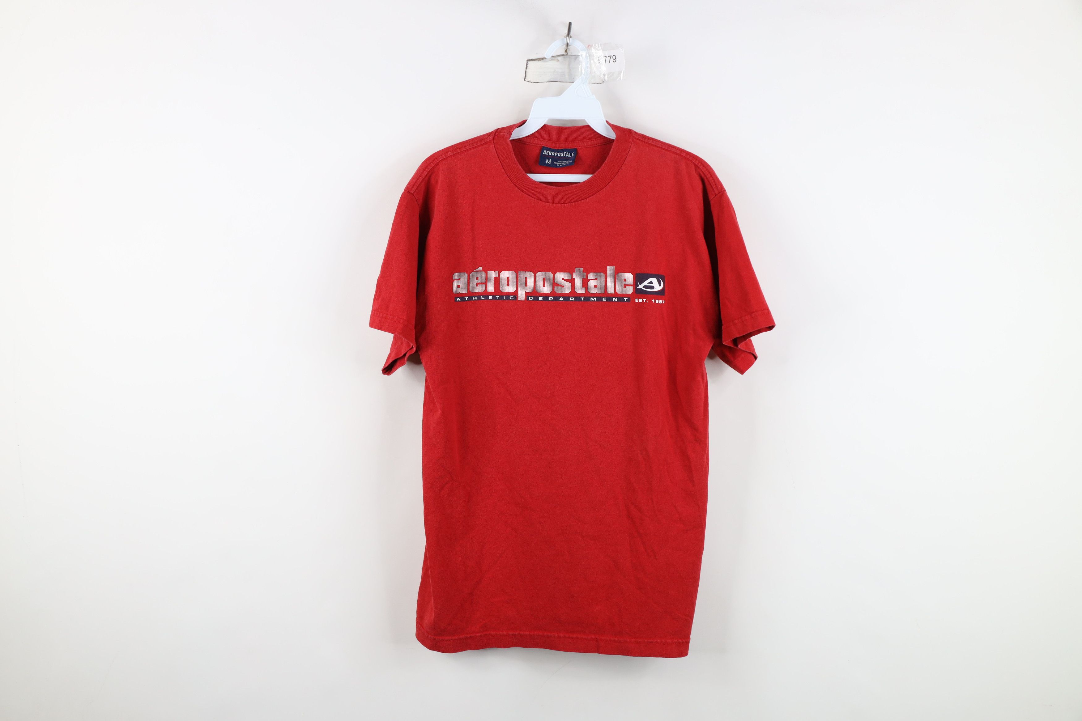 Aeropostale Vintage 90s Y2K Aeropostale Spell Short Sleeve T-Shirt Red Size US M / EU 48-50 / 2 - 1 Thumbnail