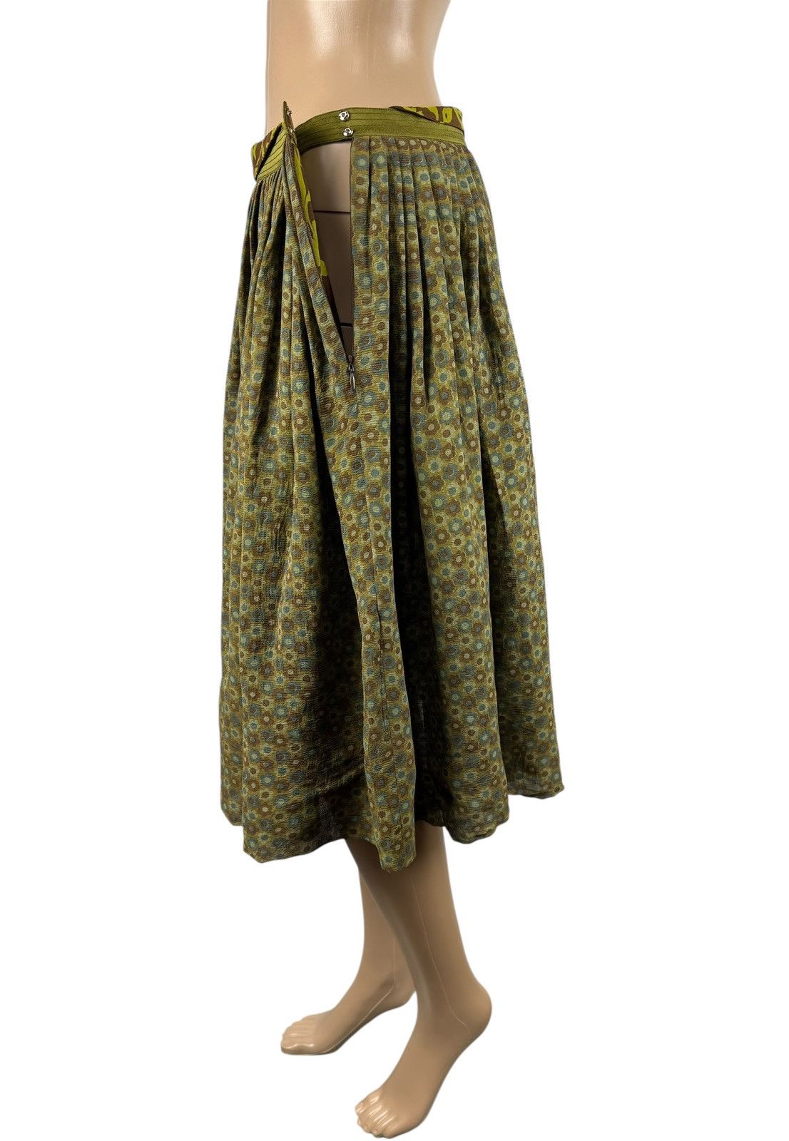 Other Sabyasachi Pleated Silk Cotton Skirt Knee Length size 10 Size 28" / US 6 / IT 42 - 10 Thumbnail