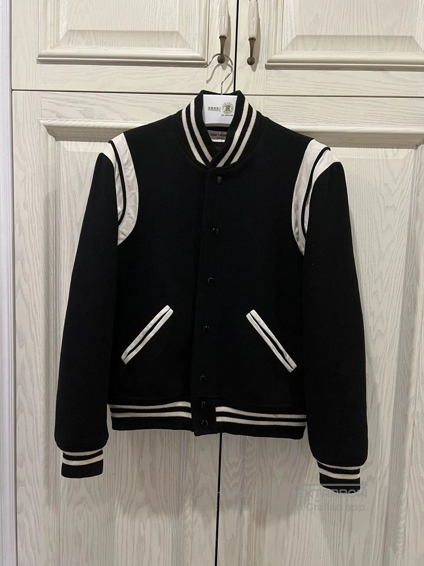 Saint Laurent Paris saint laurent black and white baseball jacket. Size US L / EU 52-54 / 3 - 1 Thumbnail