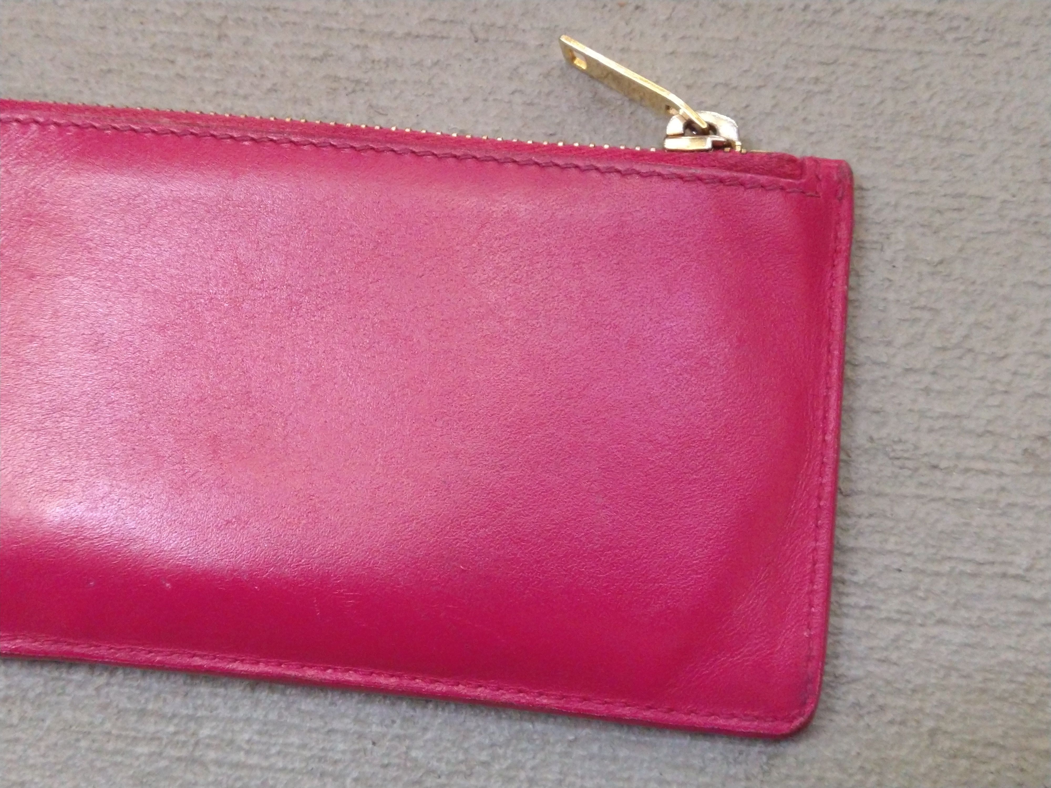Saint Laurent Paris Saint Laurent Paris Wallet Cardholder Pink Leather SLP YSL Size ONE SIZE - 7 Thumbnail