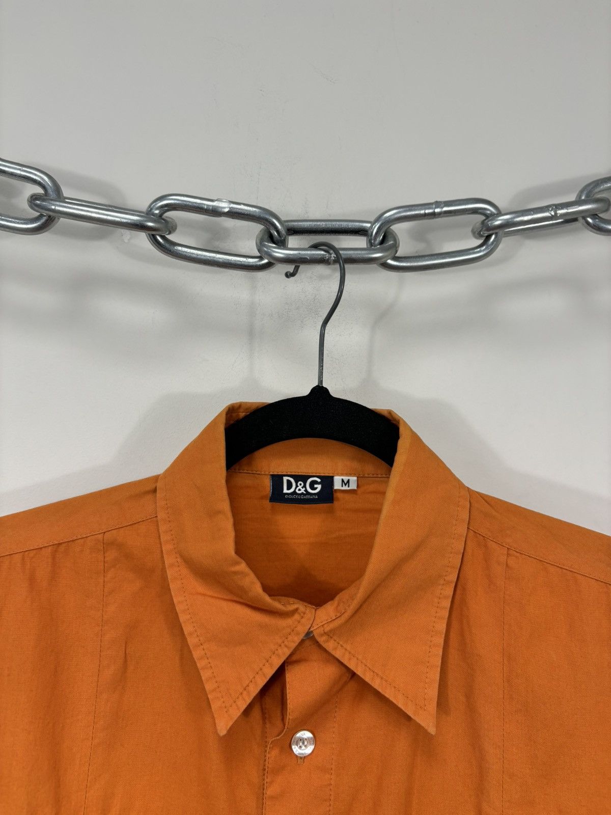 Dolce & Gabbana Vintage Dolce & Gabbana Orange Pocket Short Sleeve Shirt Size US M / EU 48-50 / 2 - 10 Thumbnail