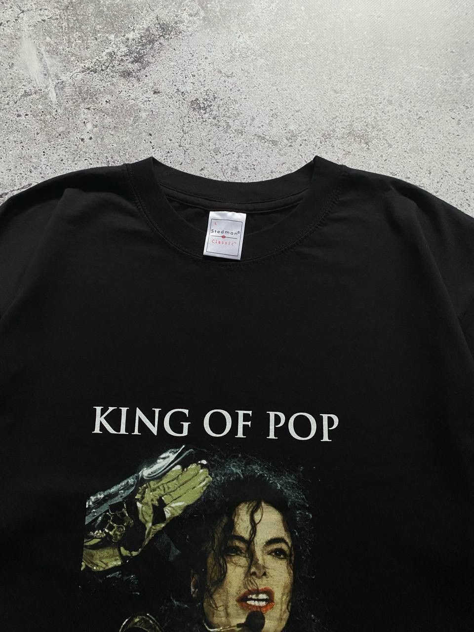 Vintage VINTAGE 00s MICHAEL JACKSON KING POP 1958-2009 MEMORIAL TEE Size US L / EU 52-54 / 3 - 5 Thumbnail