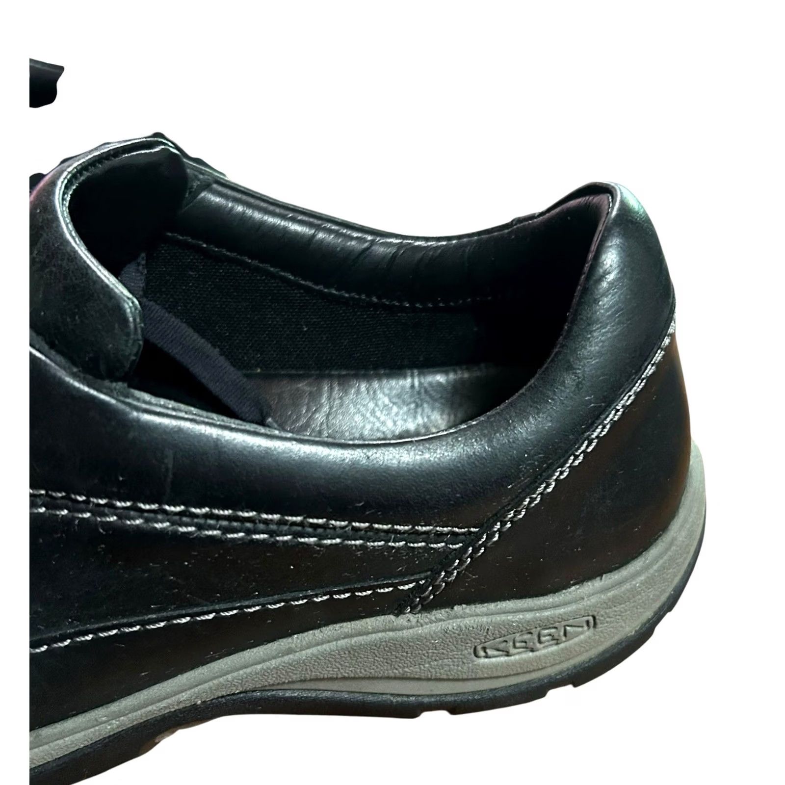 KEEN KEEN Presidio Women's Casual Leather Low Top Walking Shoes Black 8 Flat Heel Comfort Breathable Arch Support Sneakers Size M / US 6-8 / IT 42-44 - 7 Thumbnail