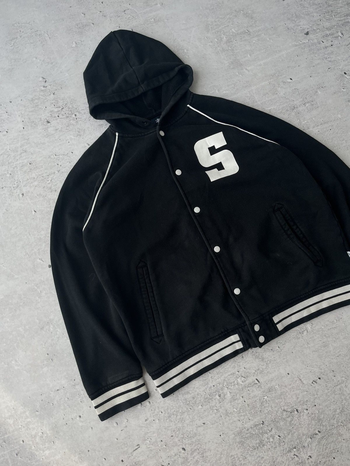 Stussy Stussy Varsity Jacket Hoodie Size US L / EU 52-54 / 3 - 4 Thumbnail