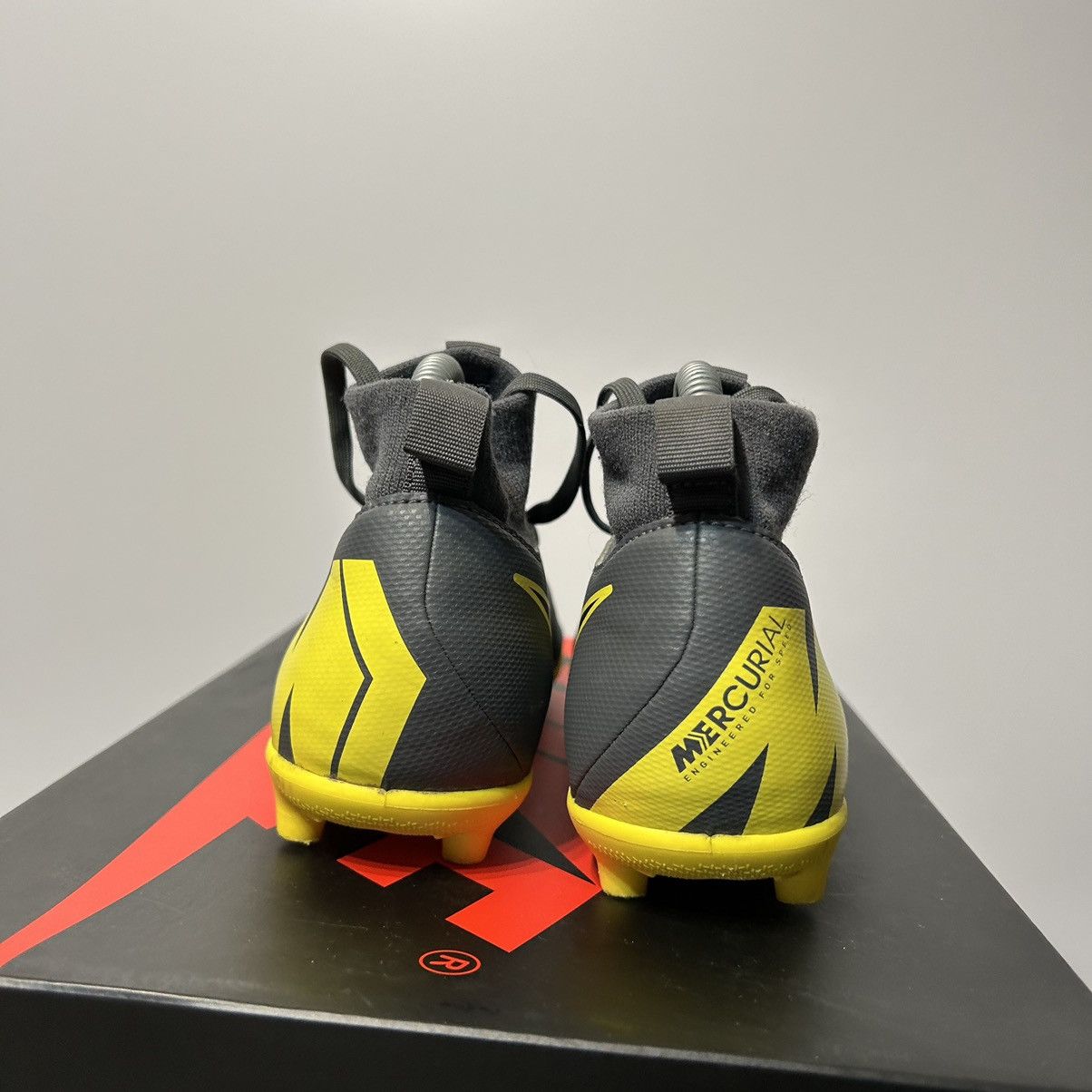 Nike Nike Mercurial football boots grey yellow big logo swoosh Size US 8 / IT 38 - 4 Thumbnail