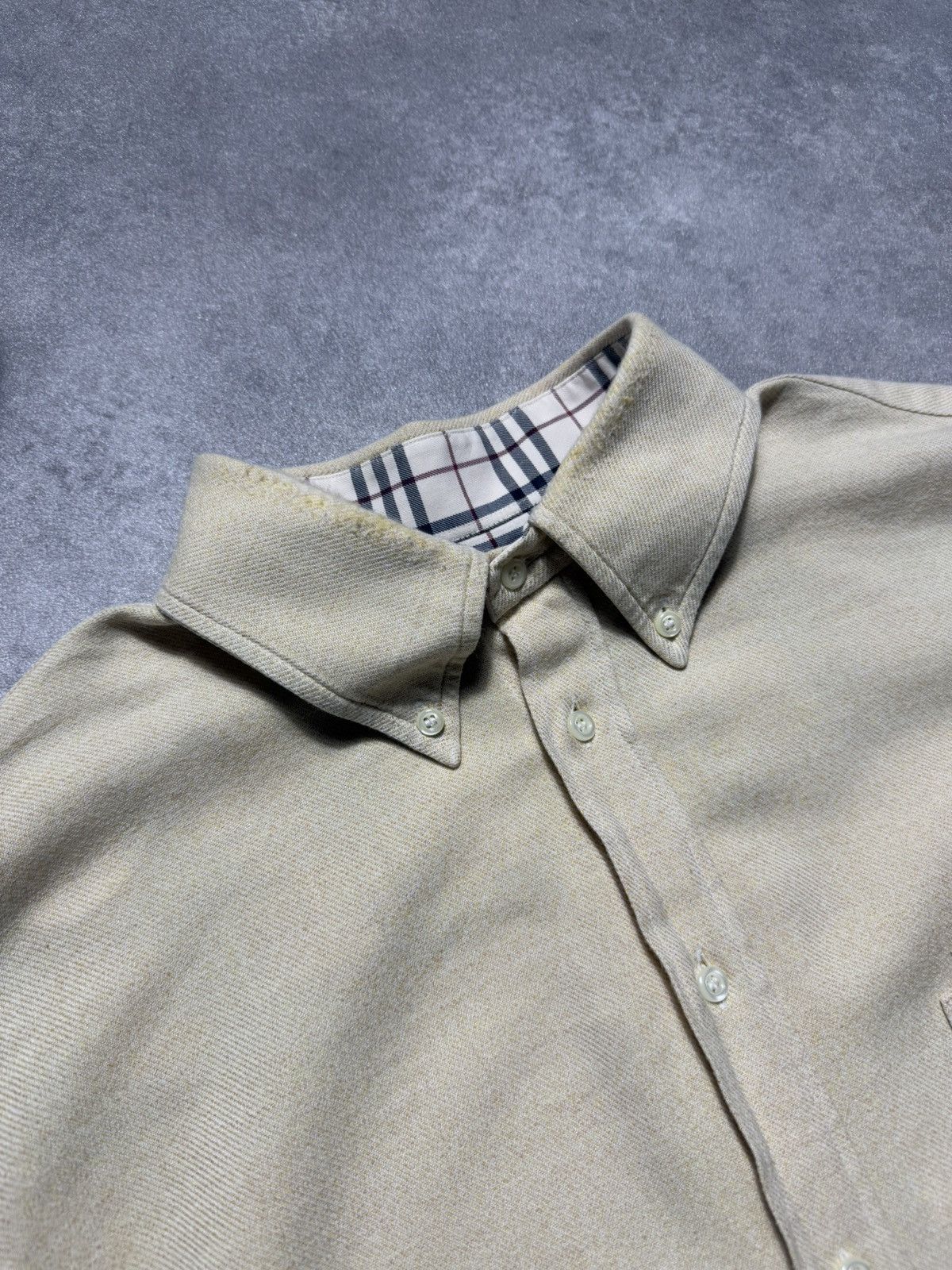 Burberry × Vintage Burberry Shirt Beige Vintage 90s Oversize Fit Elegance Size US L / EU 52-54 / 3 - 6 Thumbnail