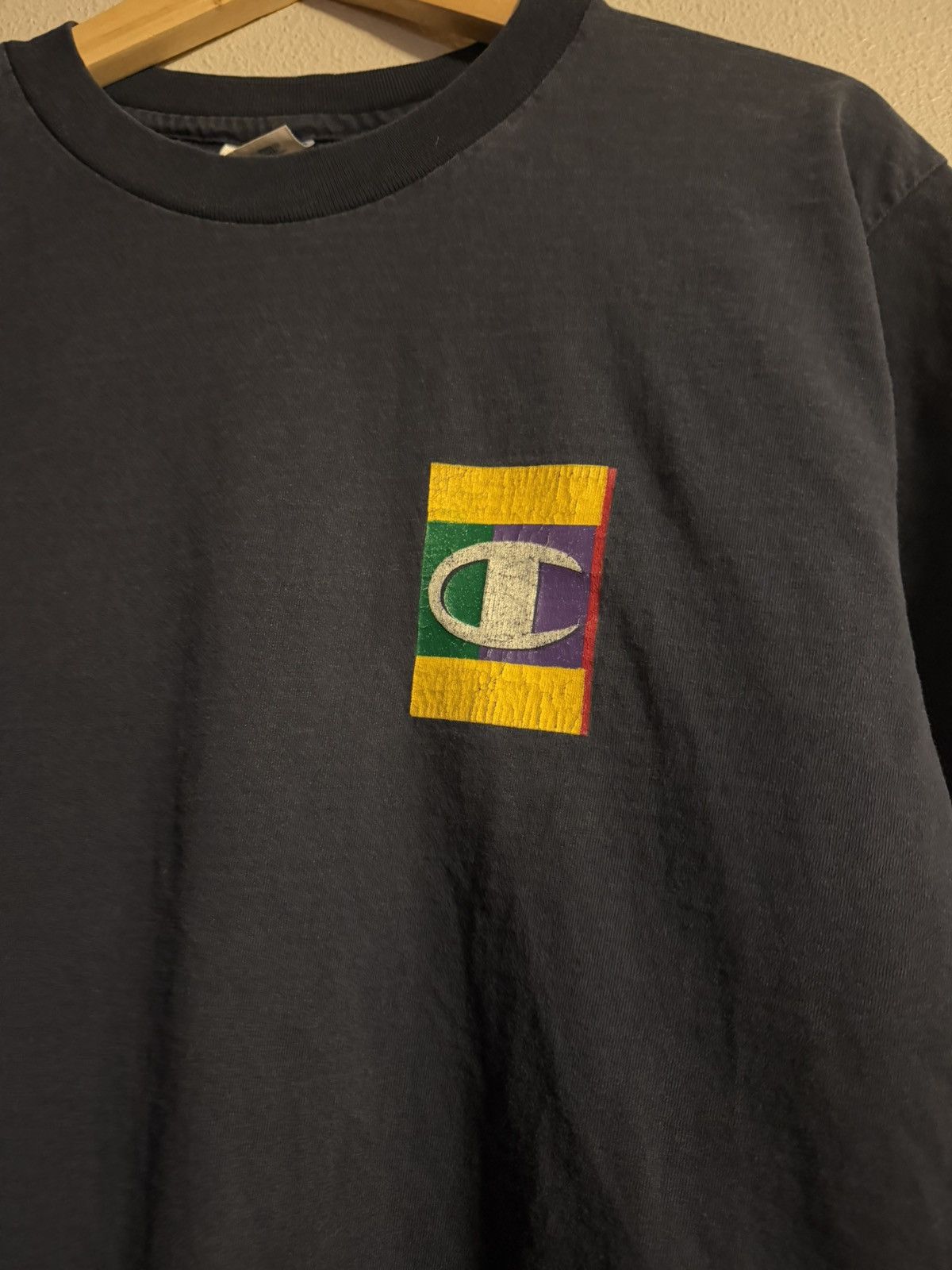 Champion vtg 90s champion double sided logo graphic t shirt medium Size US M / EU 48-50 / 2 - 4 Thumbnail