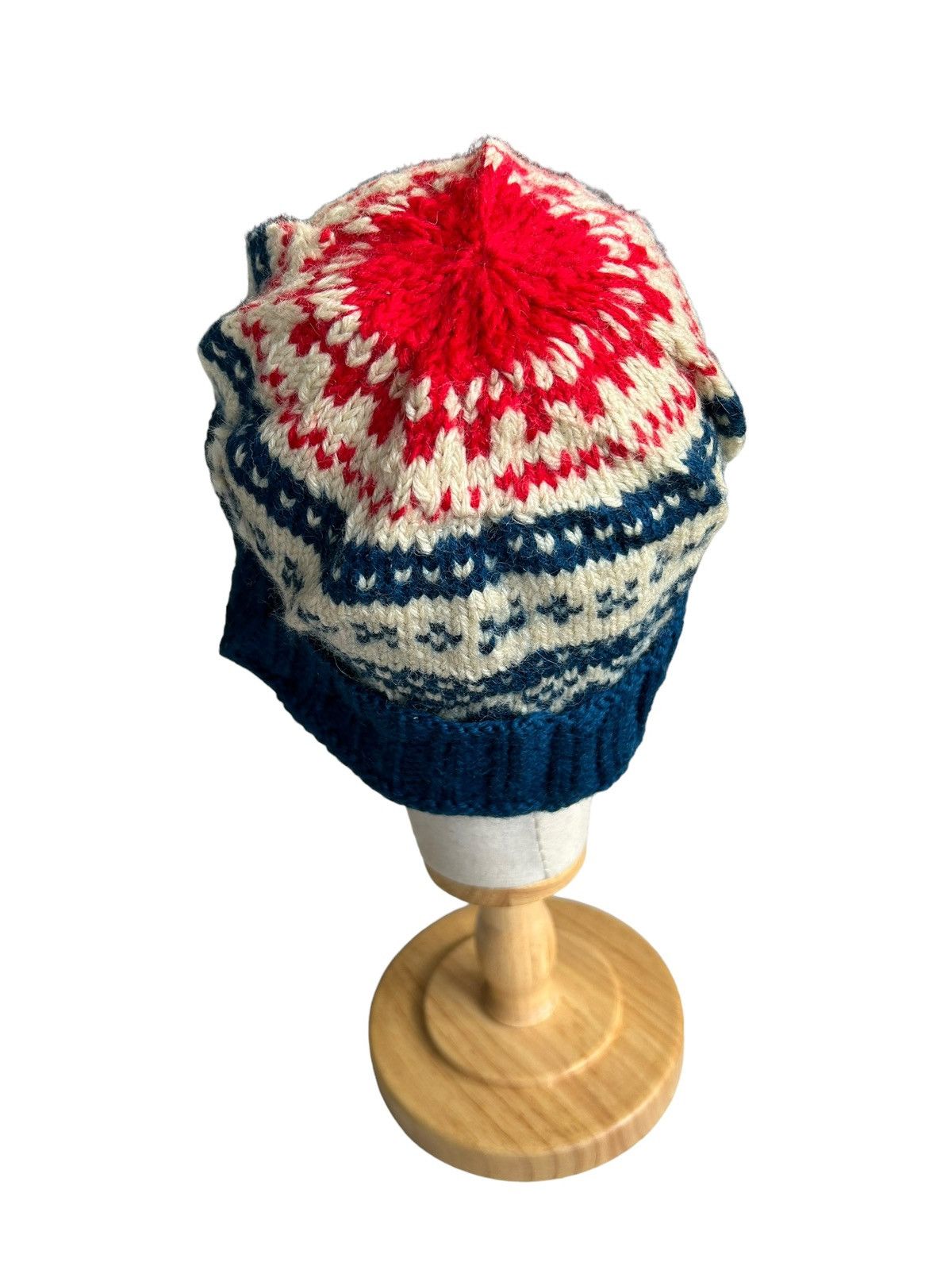 Japanese Brand Crochet Knitted Multicolour Beanie Hats Size ONE SIZE - 3 Thumbnail