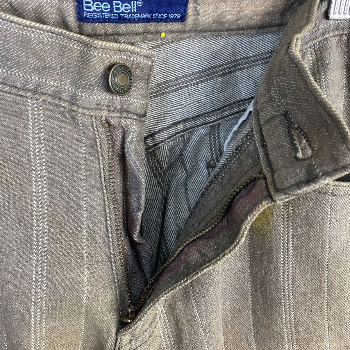 Japanese Brand DL Bee Bell Beige stripe cargo Casual Pants #C975 Size US 30 / EU 46 - 13 Thumbnail