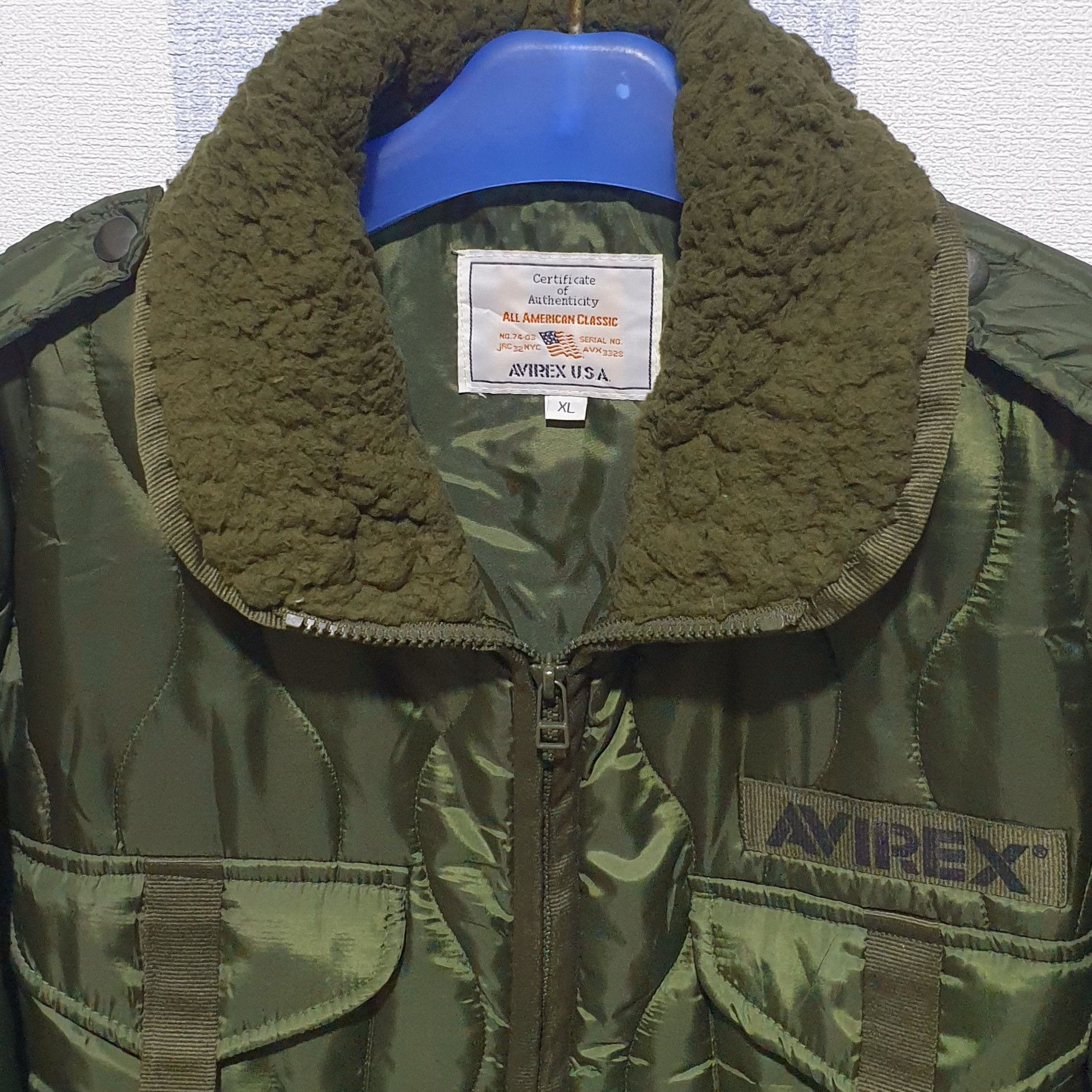 Avirex Vintage AVIREX USA Military Quilted Jacket Size US XL / EU 56 / 4 - 2 Thumbnail