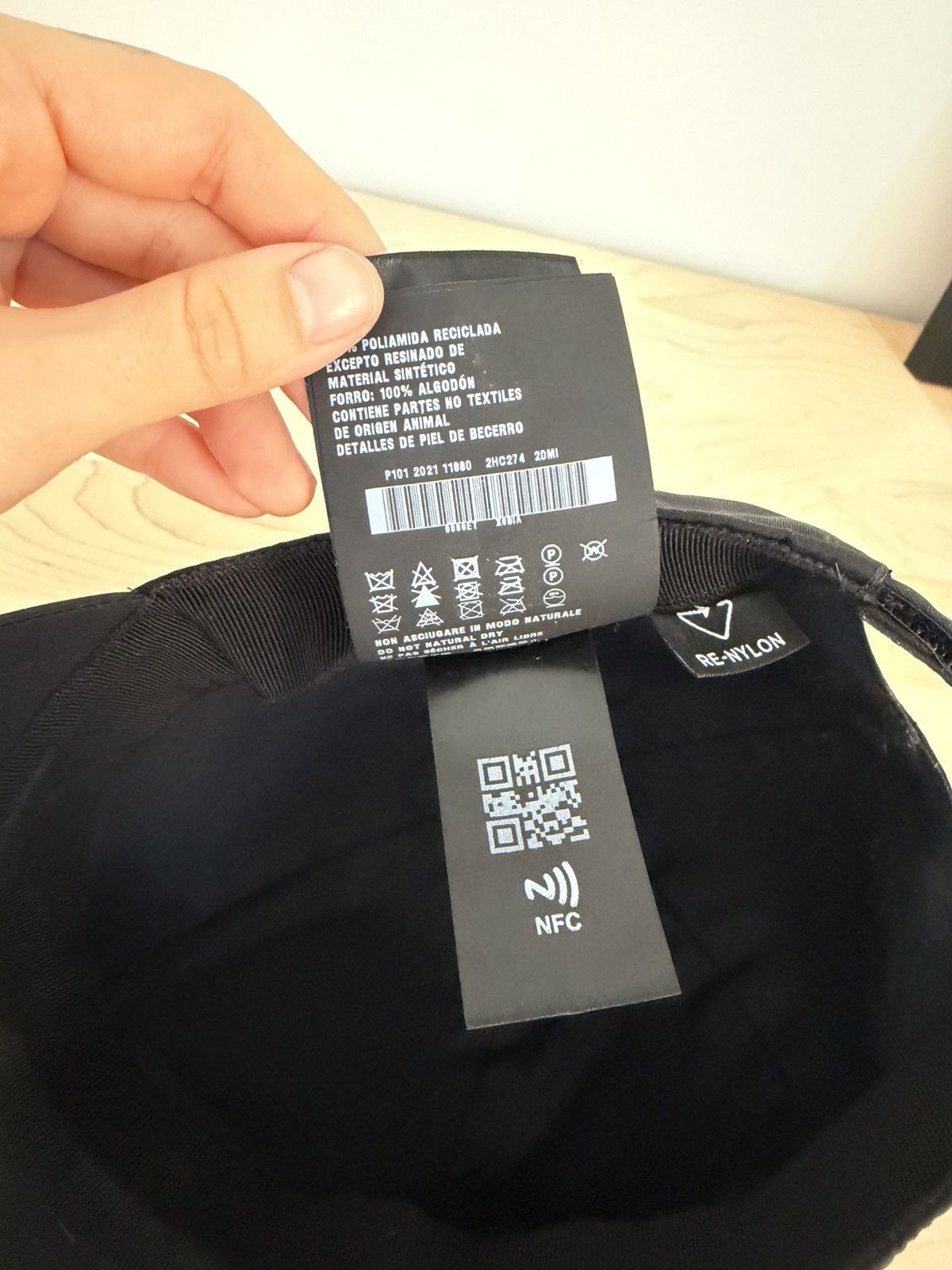 Prada Prada Re-Nylon Baseball Hat Size ONE SIZE - 7 Thumbnail