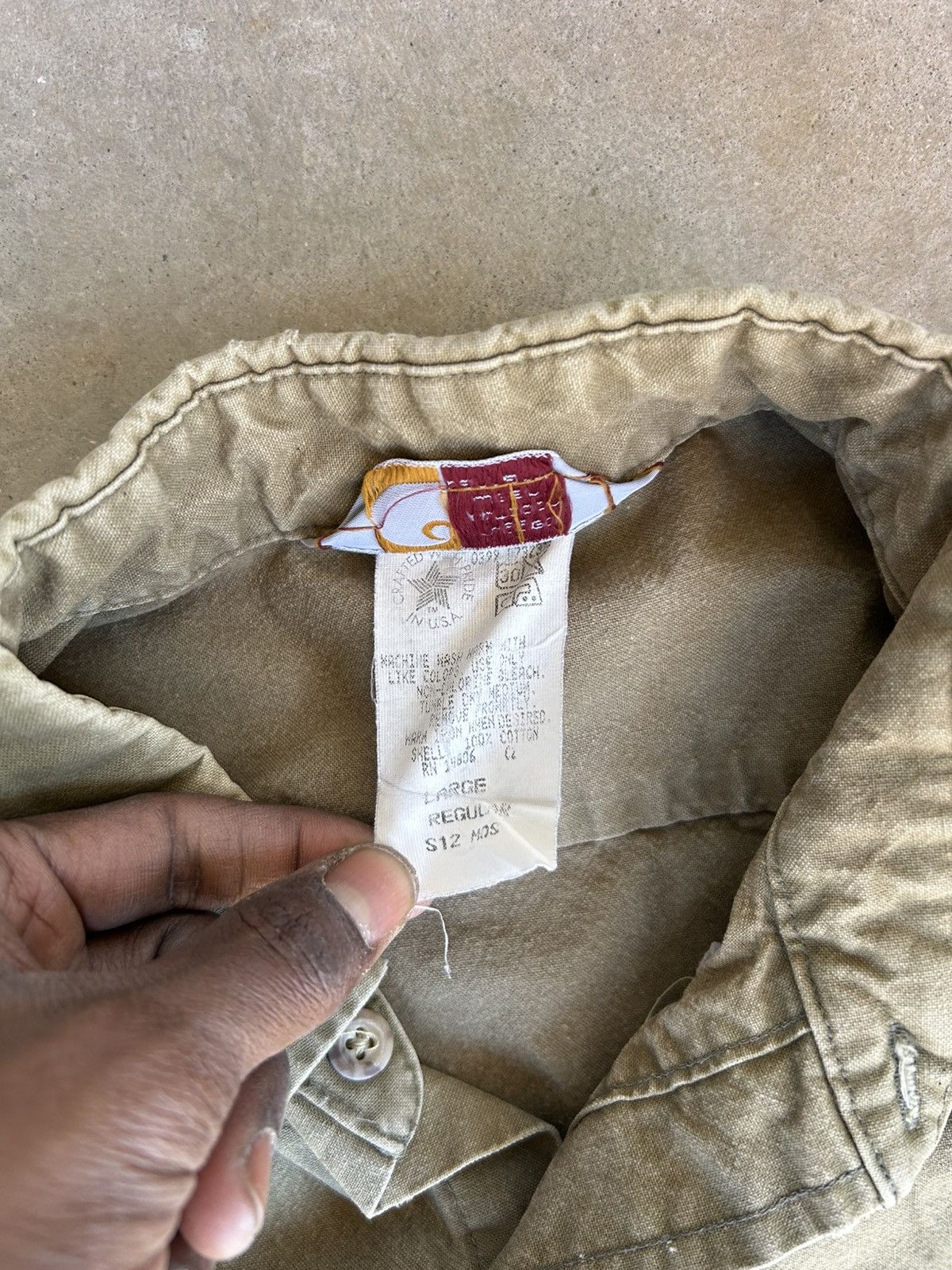 Carhartt × Vintage Vintage Carhartt Dad Style Button Down Shirt Size US L / EU 52-54 / 3 - 3 Thumbnail