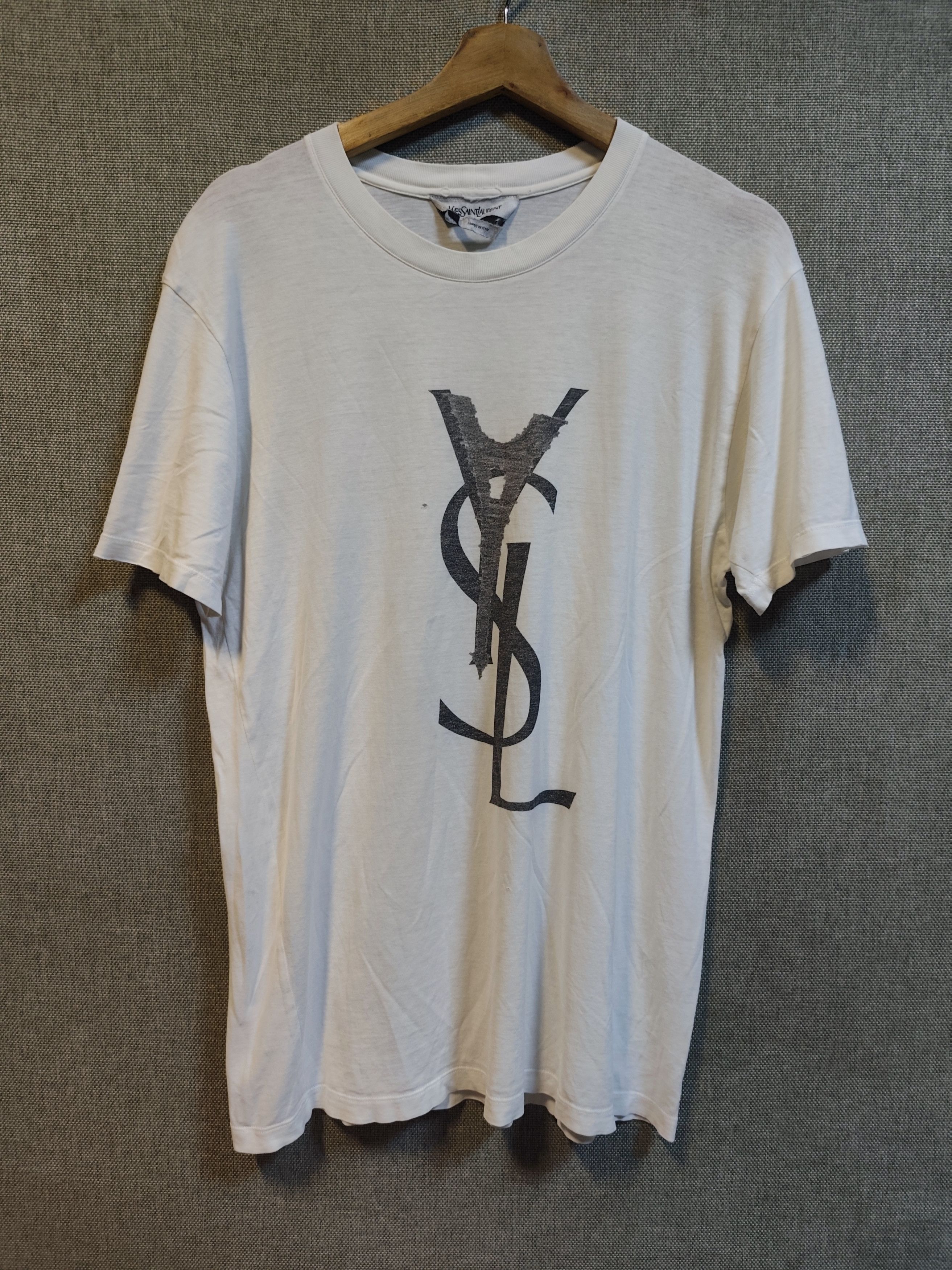 Yves Saint Laurent Yves Saint Laurent Eiffel Tower Tee Size US M / EU 48-50 / 2 - 1 Thumbnail