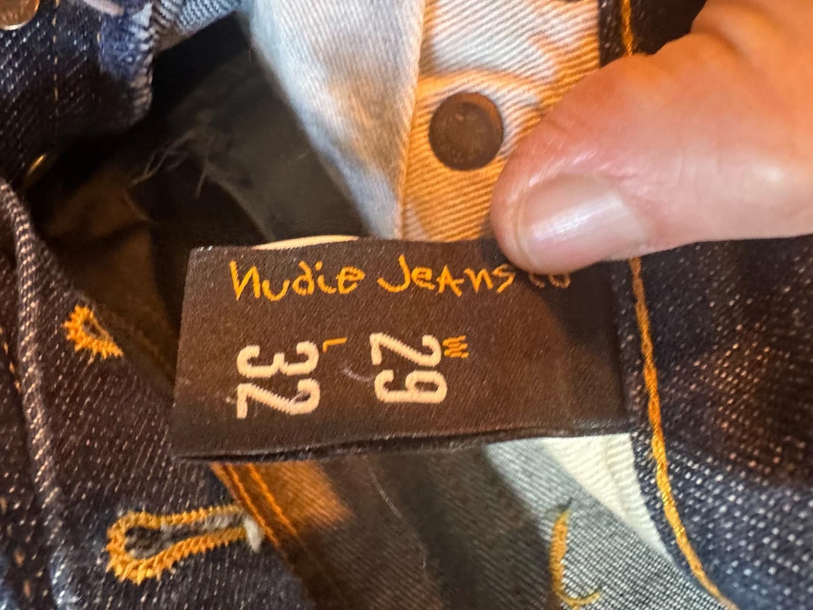 Nudie Jeans Nudie Jeans Co Raw Denim 29x32 – Dark Indigo – Made in Italy Size US 29 - 3 Thumbnail