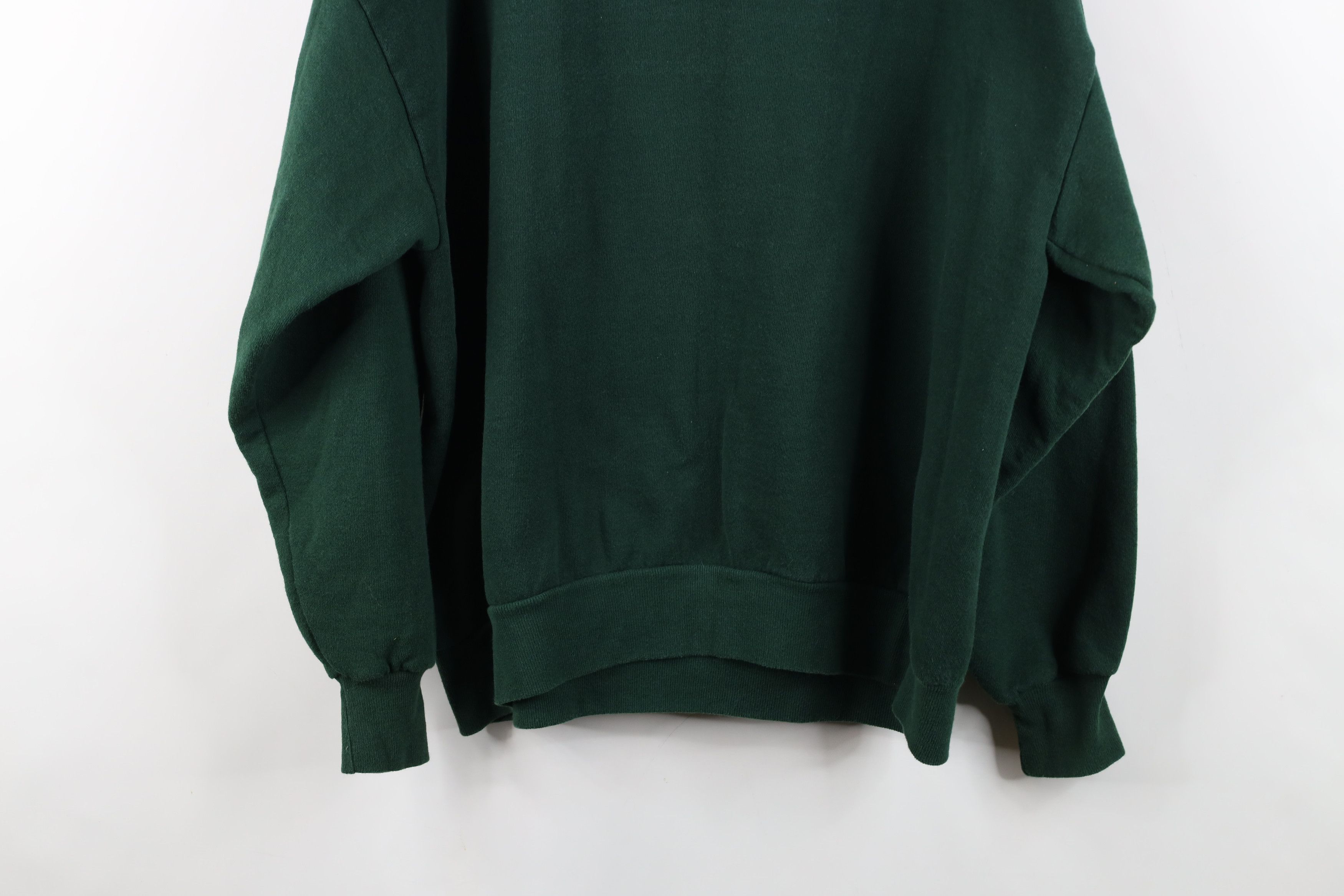 Vintage Vintage 90s Streetwear Crewneck Sweatshirt Hunter Green USA Size US XXL / EU 58 / 5 - 11 Thumbnail