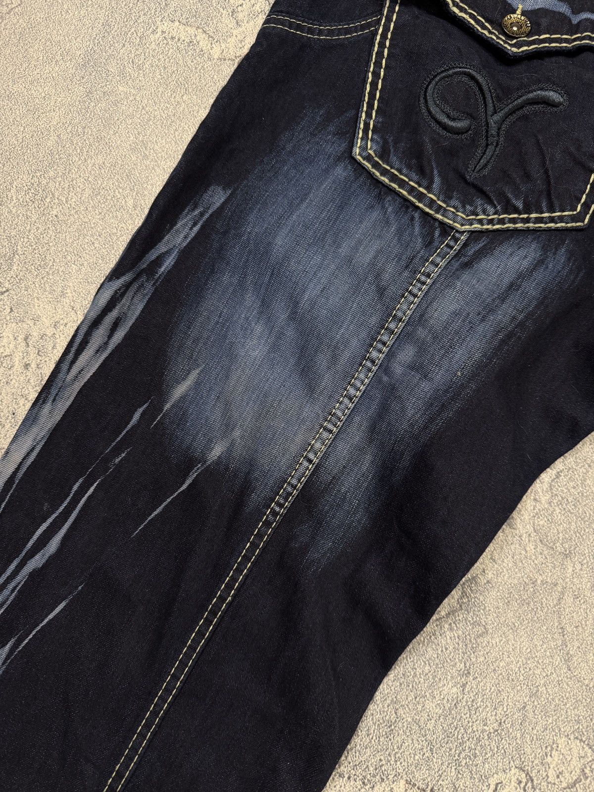 Other Y2K Archive Distressed Jeans Denim Heavy Stitch LGB Style Size US 42 / EU 58 - 14 Thumbnail