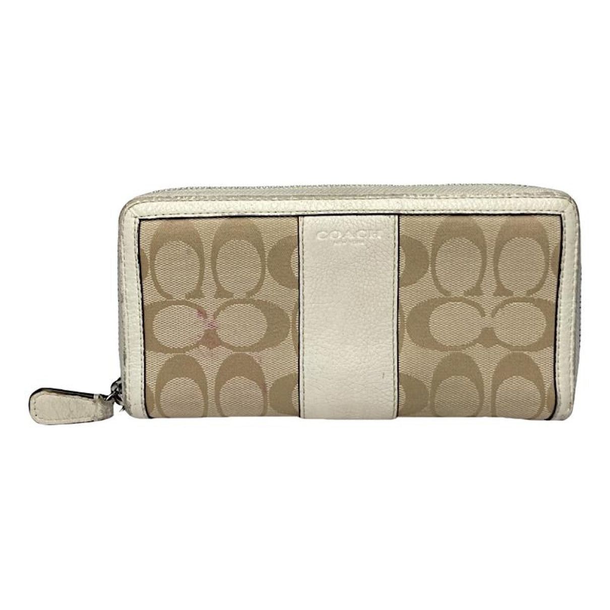 Coach Beige Leather Wallet Size ONE SIZE - 1 Thumbnail