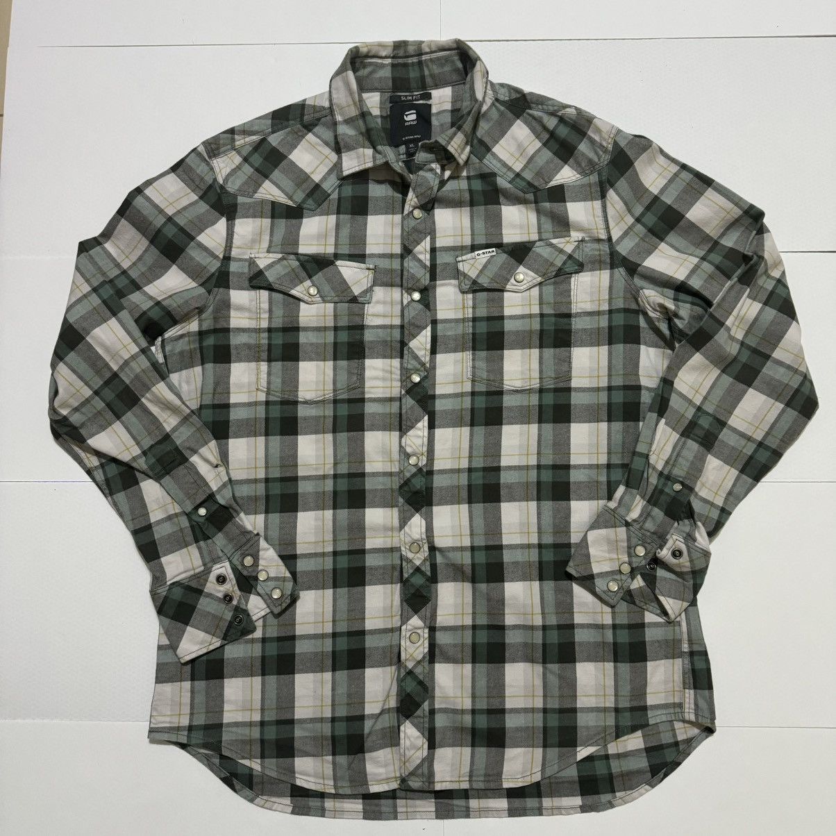 G-Star G-Star Raw Men’s Shirt Multicoloured Slim Fit Button Up Size US XL / EU 56 / 4 - 1 Thumbnail