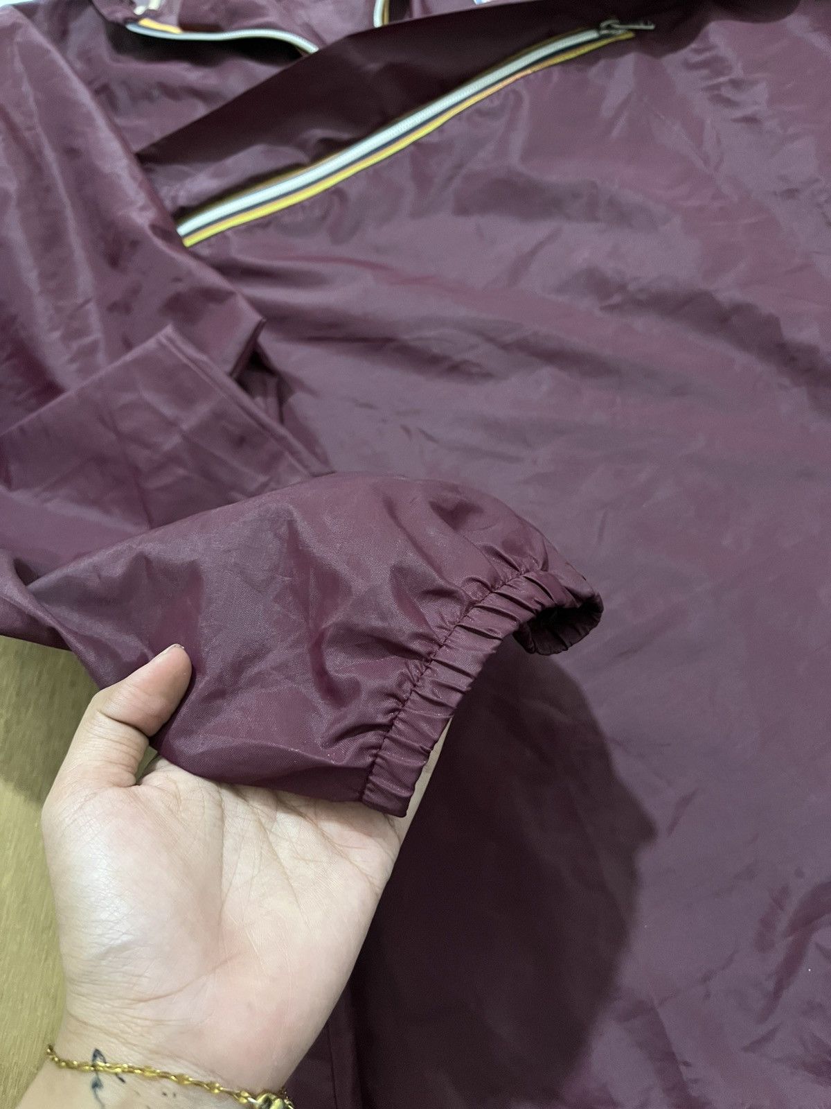 Other Vintage 90s K-Way Packable Windbreaker Jacket Burgundy Size US L / EU 52-54 / 3 - 7 Thumbnail