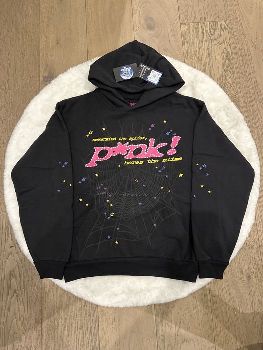 Spider Worldwide Sp5der Hoodie Black P*nk | Grailed