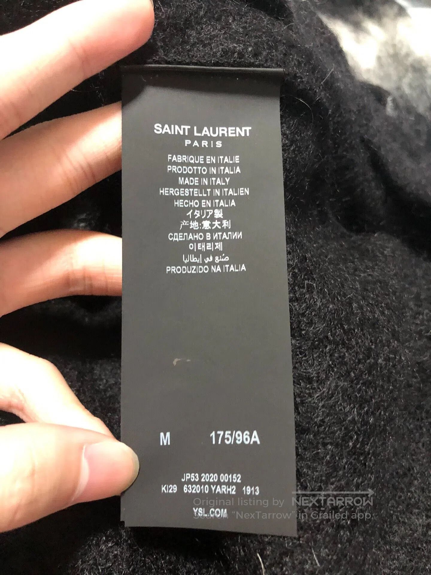 Saint Laurent Paris Saint Laurent Mohair Knit Sweater. Size US M / EU 48-50 / 2 - 7 Thumbnail
