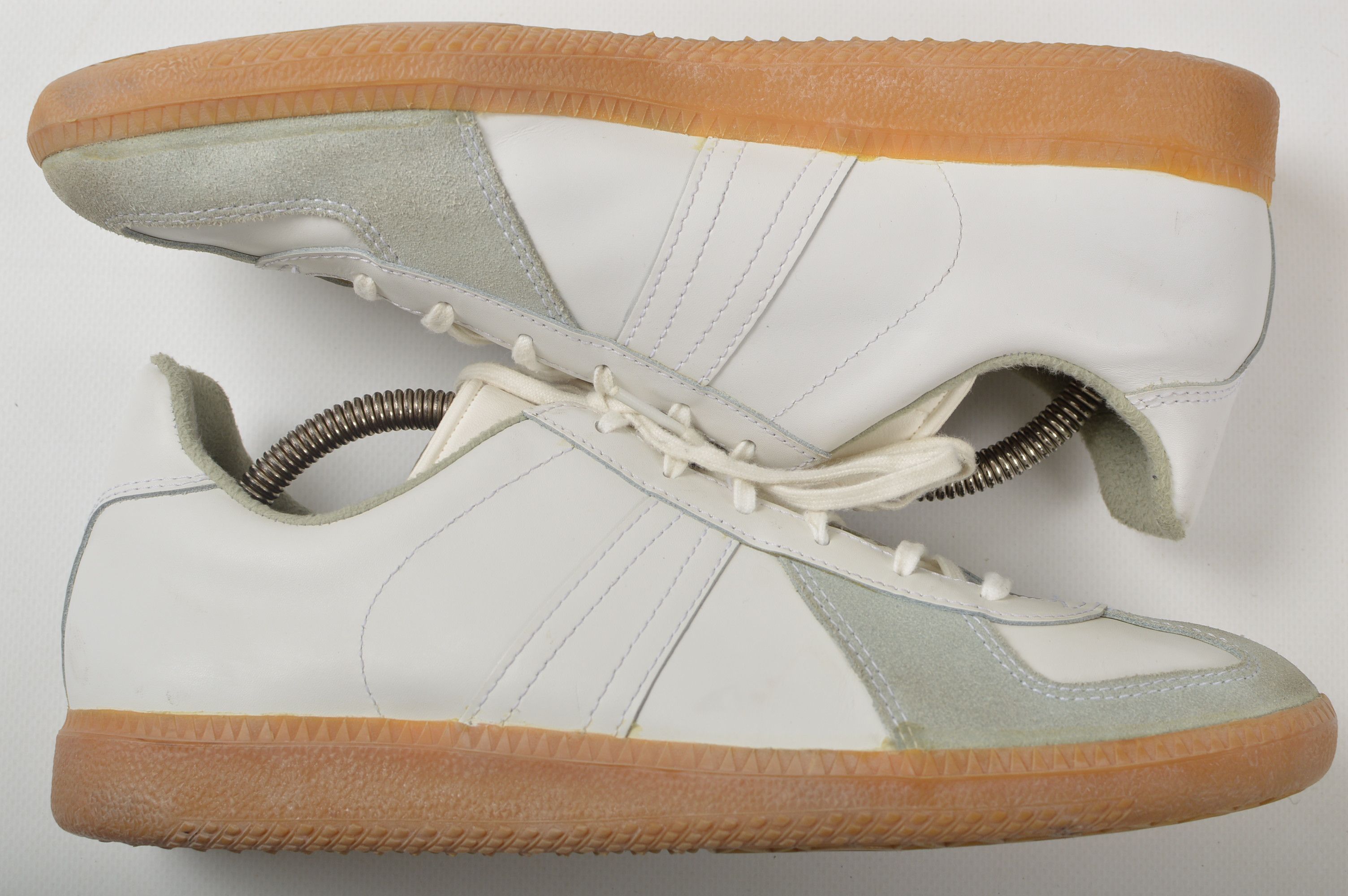 Vintage Bundeswehr BW Sport Vintage White Leather Sneakers Size US 8.5 / EU 41-42 - 7 Thumbnail