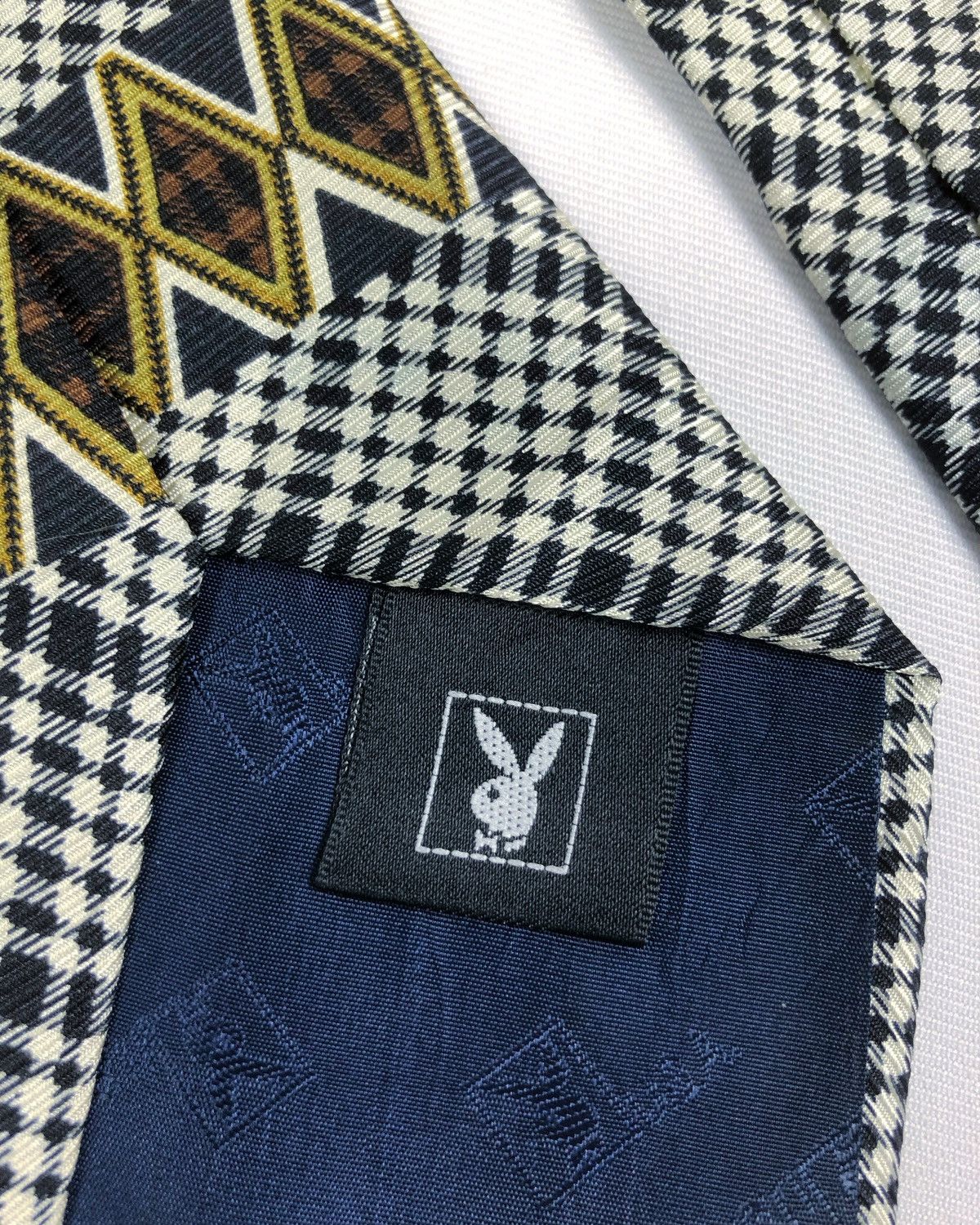 Playboy Rare Vintage Playboy USA Abstract Silk Tie Size ONE SIZE - 7 Thumbnail