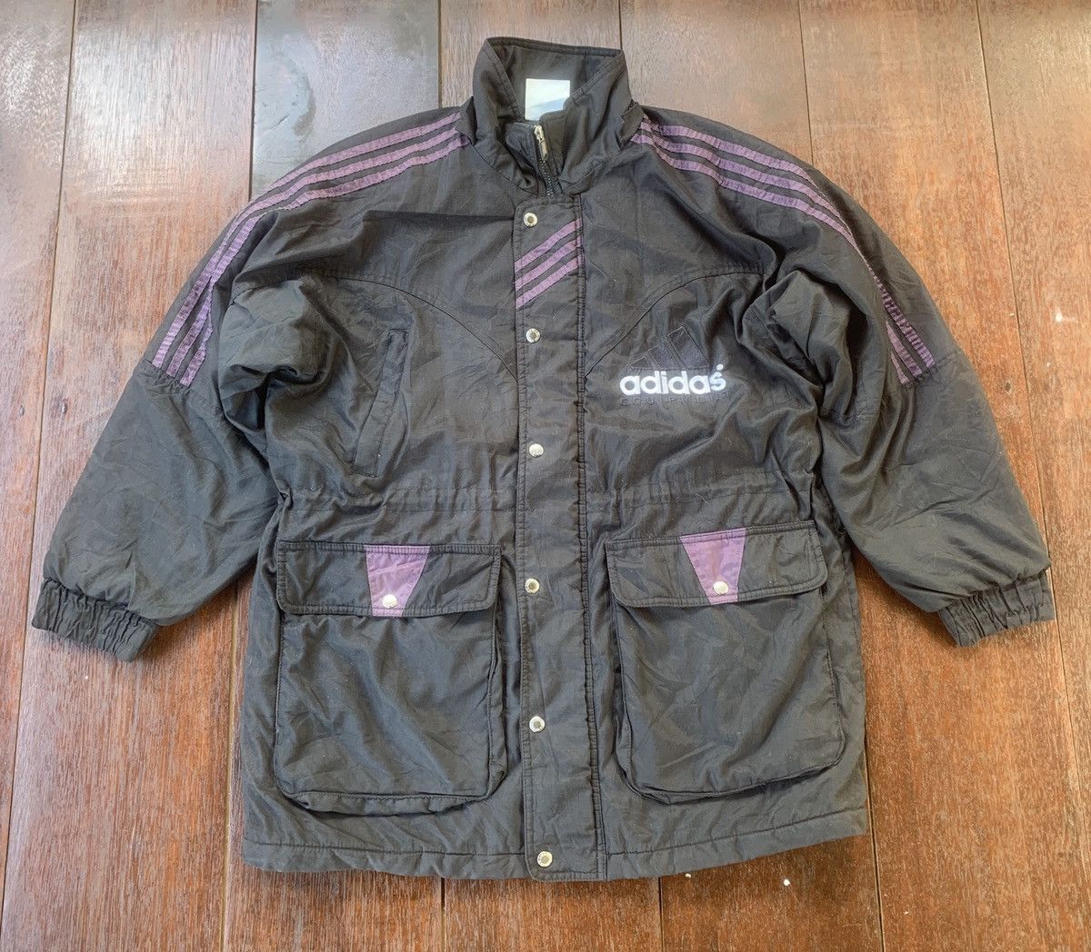 Adidas × Sports Specialties × Vintage Vintage Adidas Equipment embroidery logo parka jacket Size US M / EU 48-50 / 2 - 1 Thumbnail
