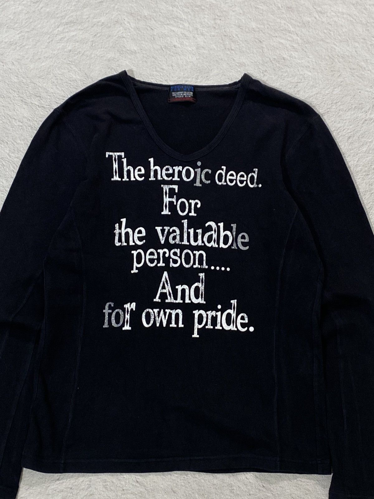 If Six Was Nine RARE❤️‍🔥 Nicole Club For Men Poem T-Shirt Size US M / EU 48-50 / 2 - 2 Thumbnail