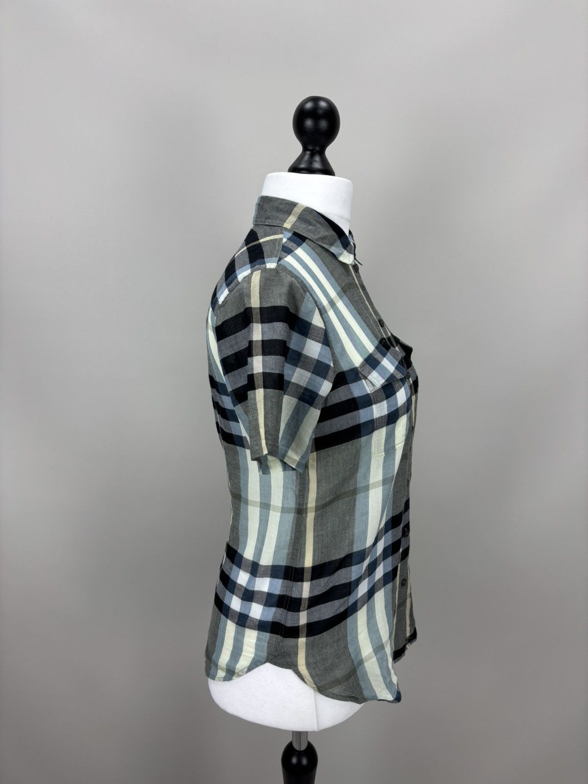 Burberry Womens shirt plaid Burberry London Size S Color Blue Size S / US 4 / IT 40 - 5 Thumbnail