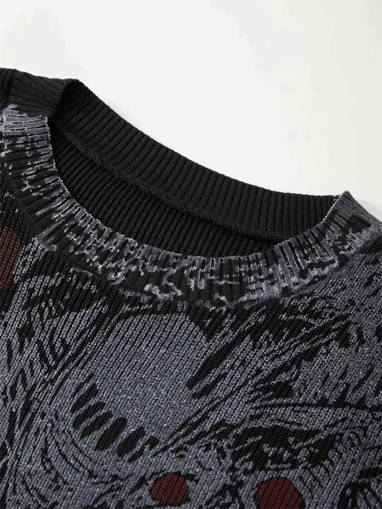 Other Gothic Wool Retro Pullover Sweater Size US L / EU 52-54 / 3 - 2 Thumbnail