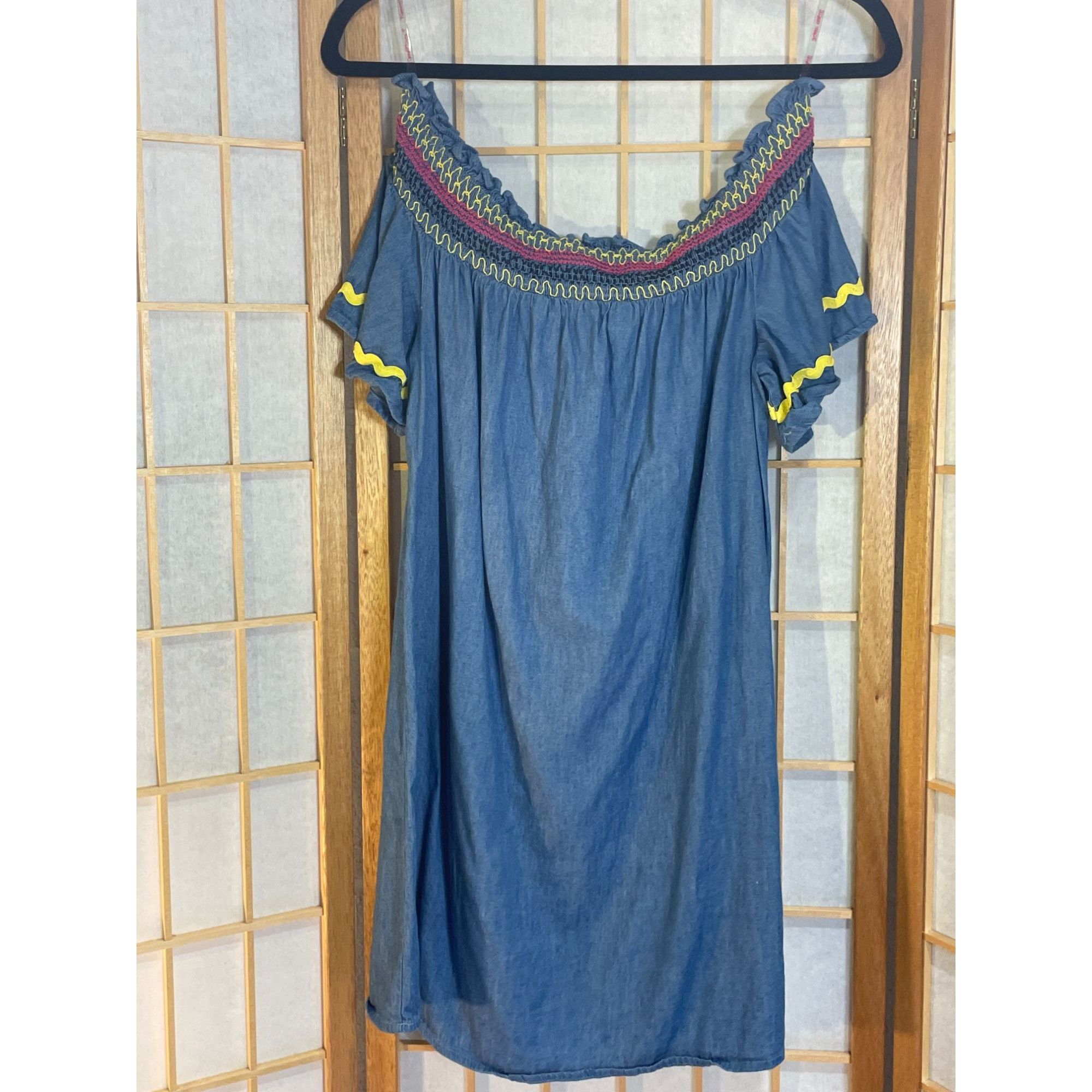 Anthropologie Anthro Flying Tomato Sm Chambray Minidress Size S / US 4 / IT 40 - 5 Thumbnail