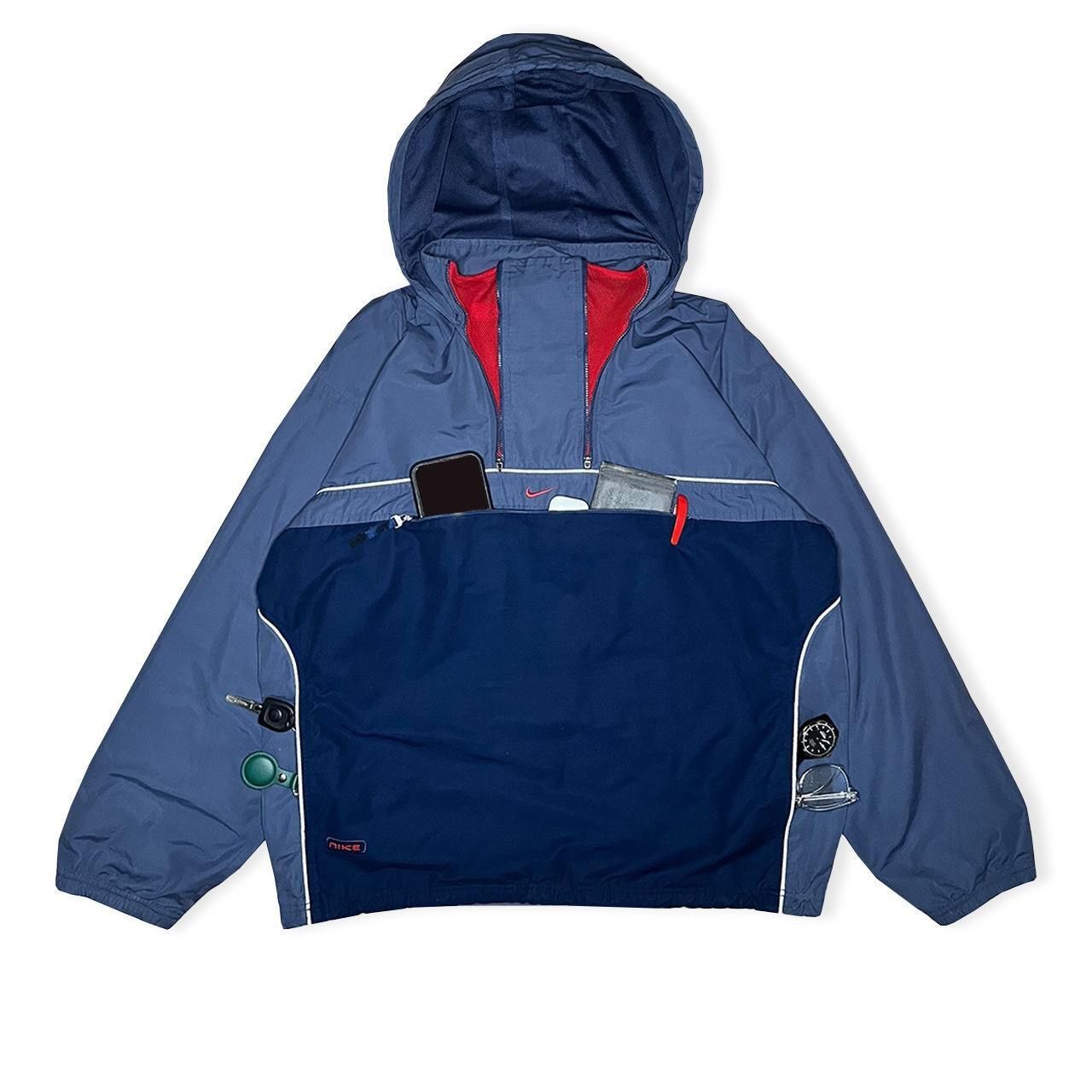 Nike 00’s Nike Ventilated Dual Zip Hooded Technical Jacket Size US L / EU 52-54 / 3 - 1 Thumbnail