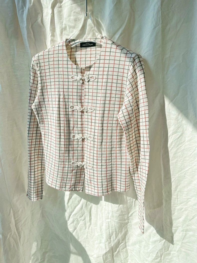 Comme des Garcons Comme Des Garcons Chinese style buckled red and green plai Size S / US 4 / IT 40 - 2 Thumbnail