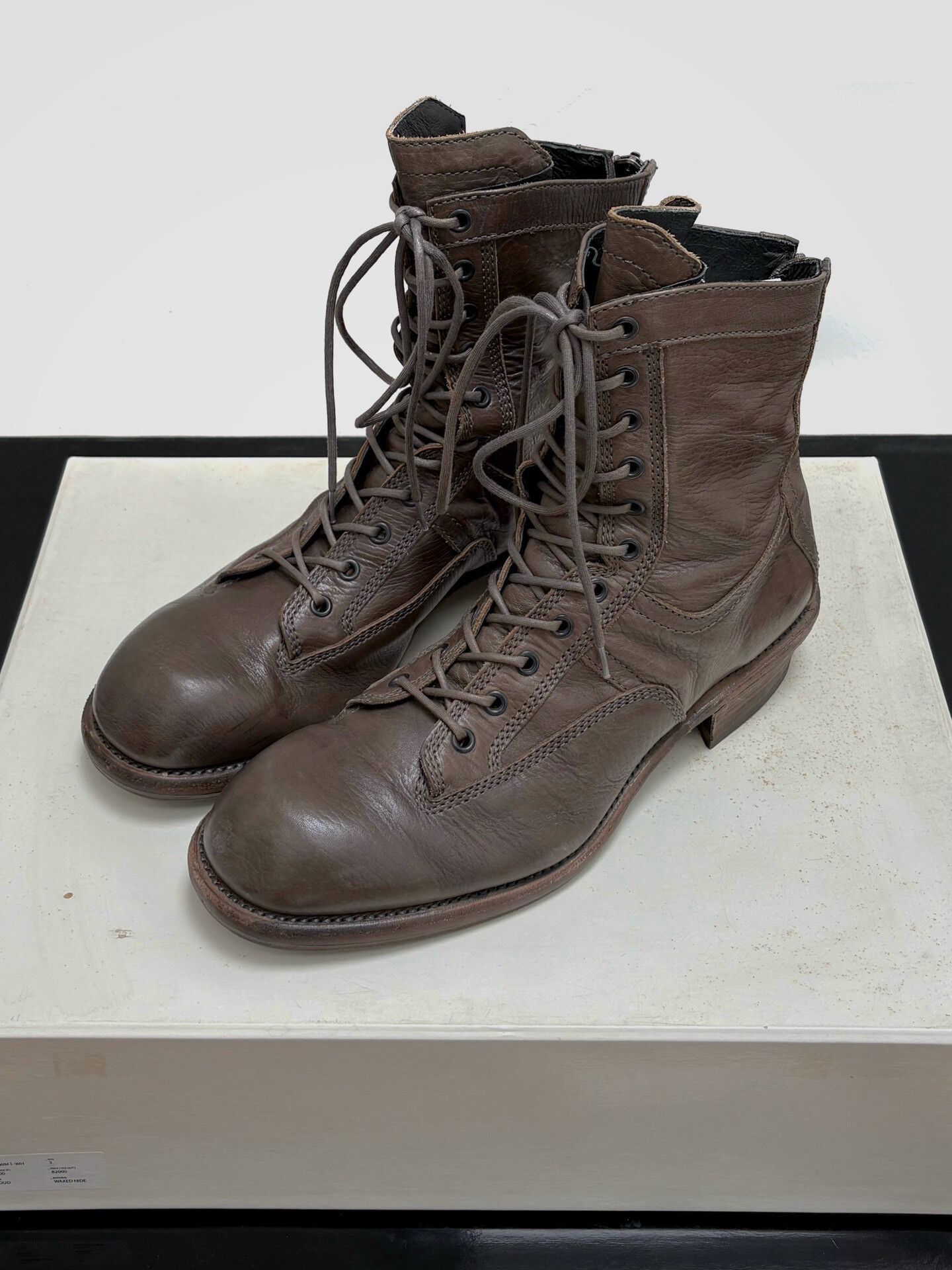 Julius JULIUS_7 00S Back Zip Combat Boots Size US 5 / EU 37 - 1 Thumbnail