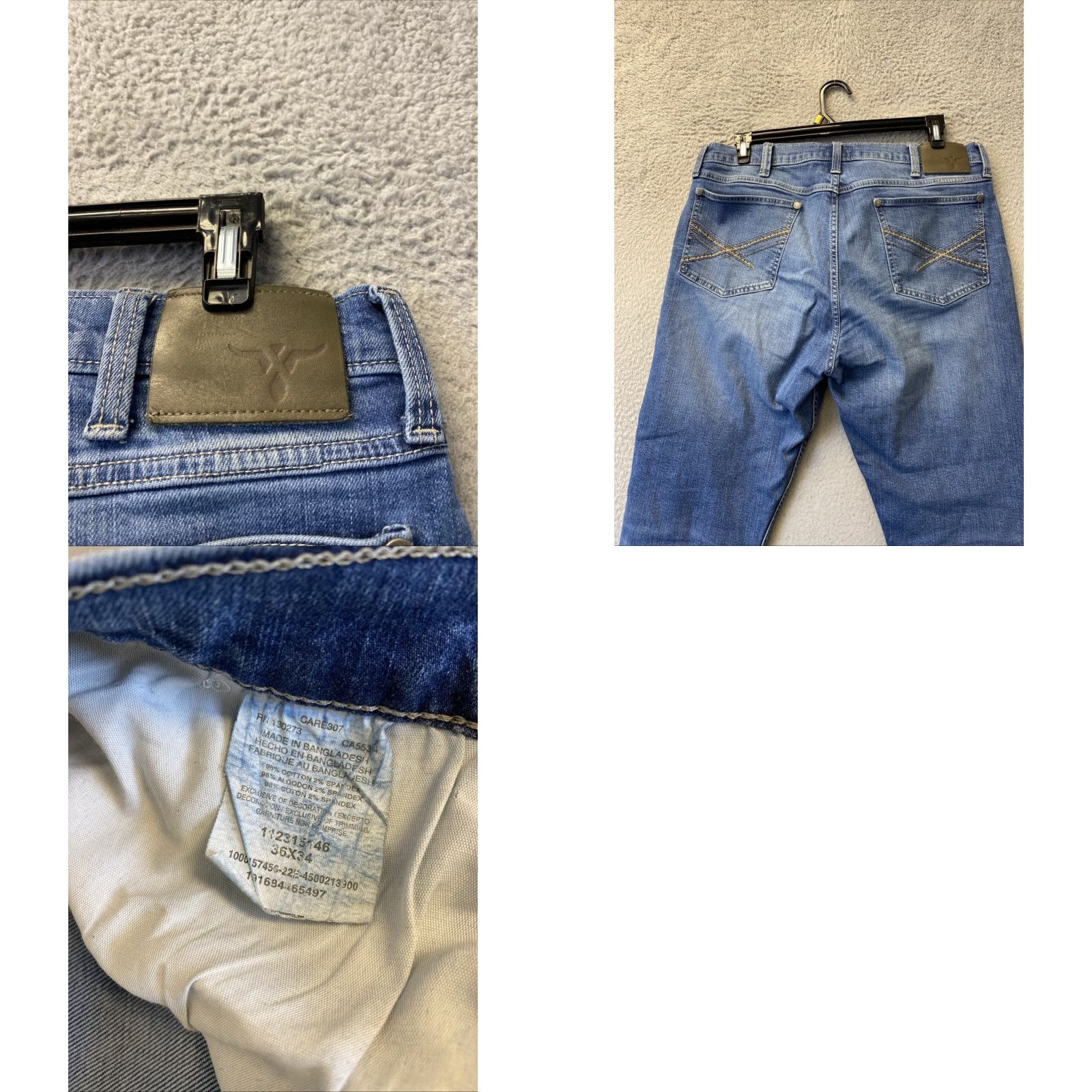 Wrangler Wrangler 20X Extreme Flex Jeans Men Slim Fit Blue 38 Waist 34 Inseam Size US 38 / EU 54 - 8 Thumbnail