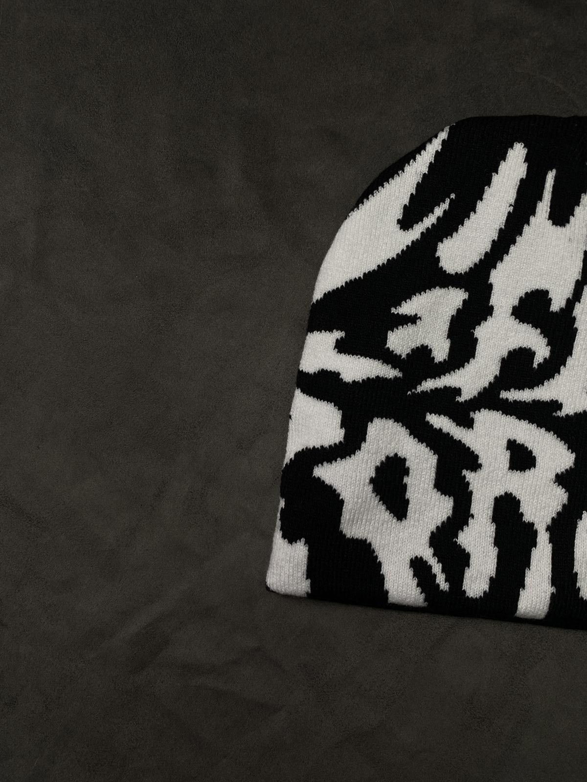 Japanese Brand Rare Life is Porno Spider No Cuff Knit Black Beanie OS Size ONE SIZE - 5 Thumbnail