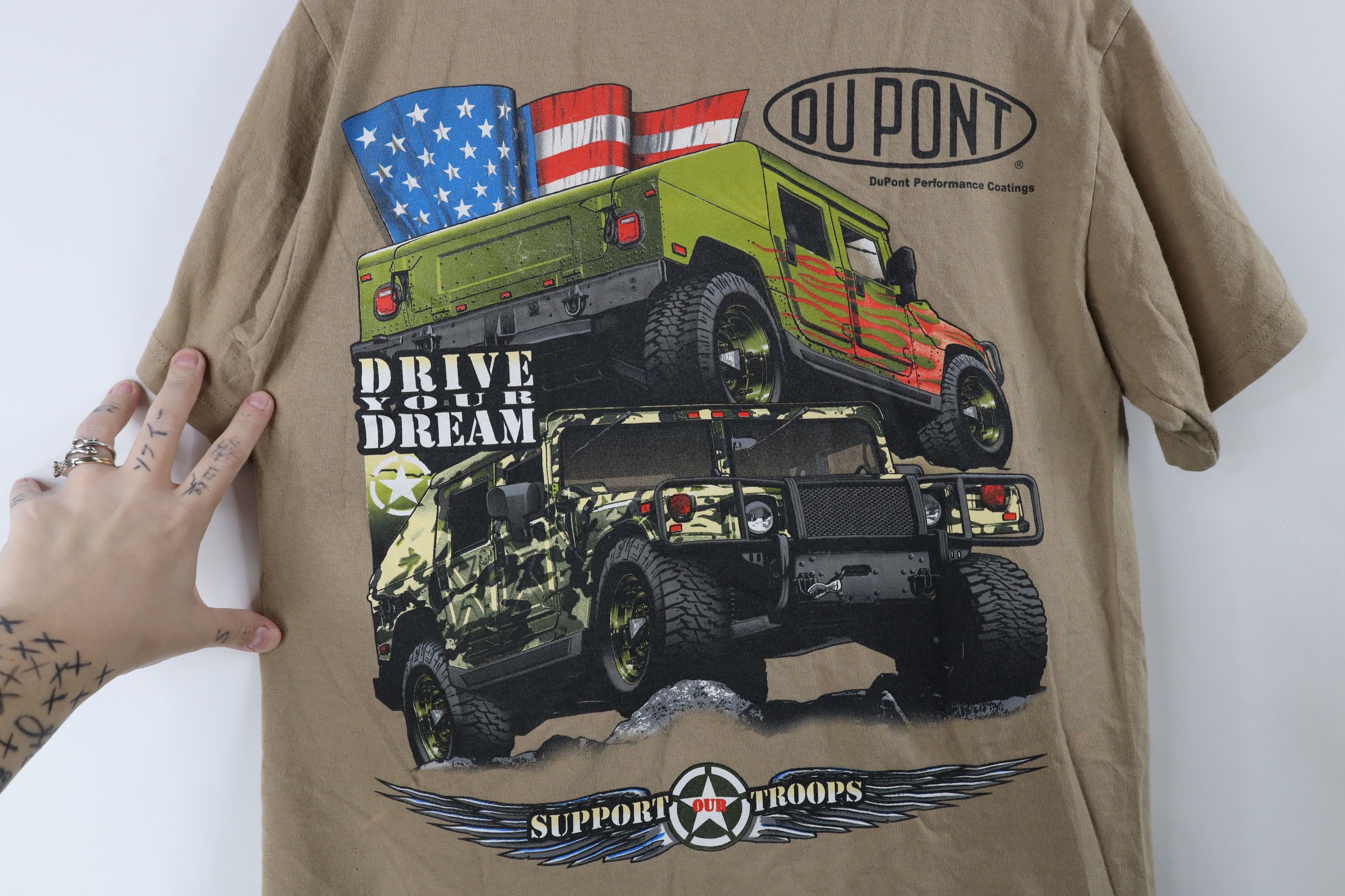 Vintage Vintage Spell Du Pont Car Paint Short Sleeve T-Shirt Beige Size US M / EU 48-50 / 2 - 8 Thumbnail