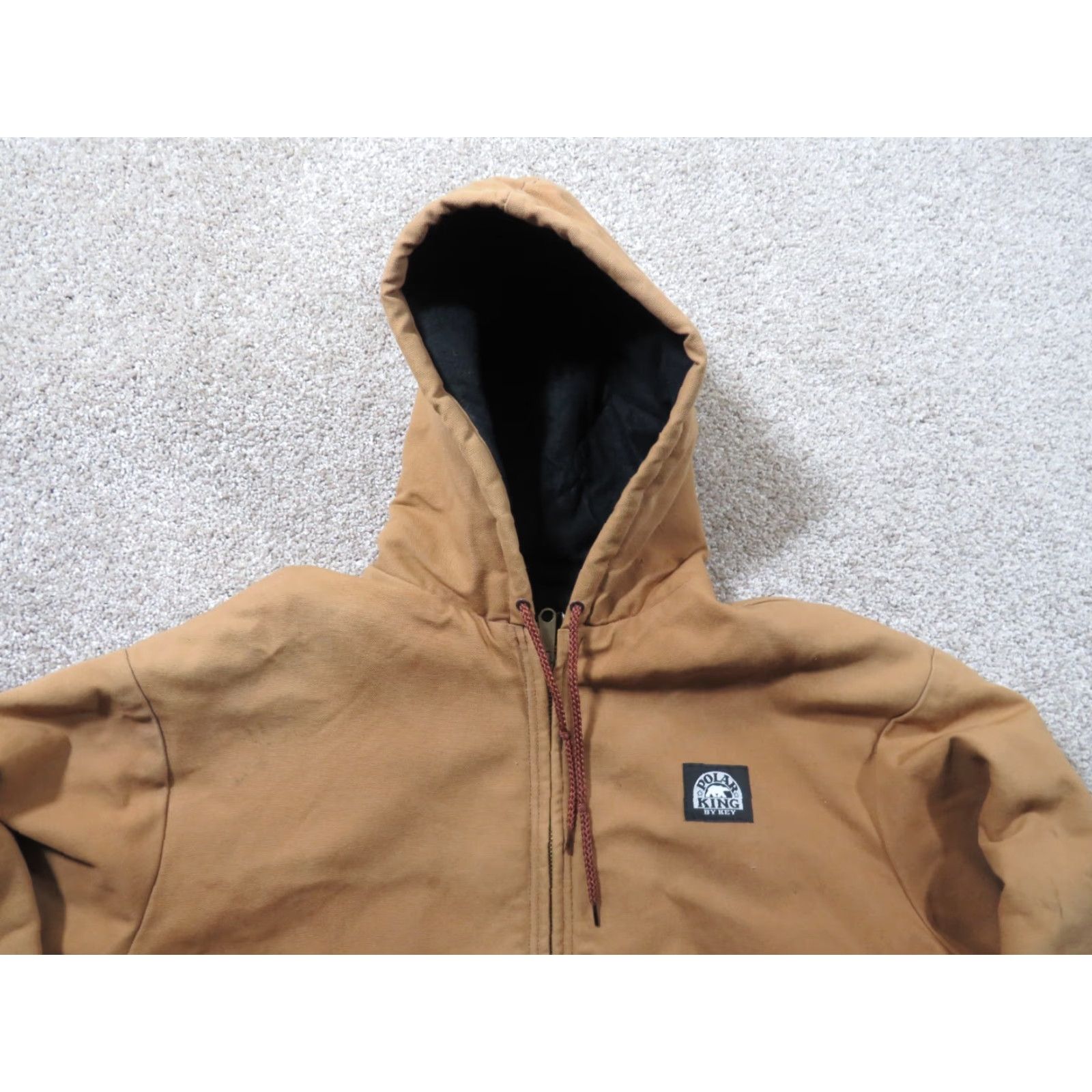 Walls VTG Walls Polar King Jacket 2XL Brown Hooded Insulated Canvas Bomber Workwear Men Regular Zip Size US XXL / EU 58 / 5 - 3 Thumbnail