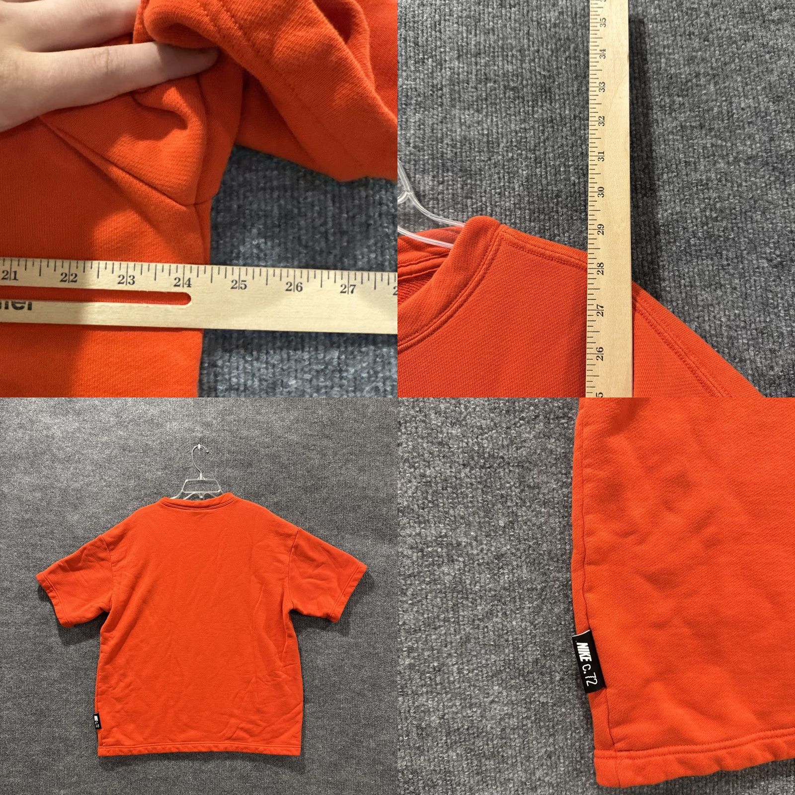 Nike Nike Men T-Shirt Short Sleeve Check Swoosh Size M Orange Shirt Mens Size US M / EU 48-50 / 2 - 8 Thumbnail