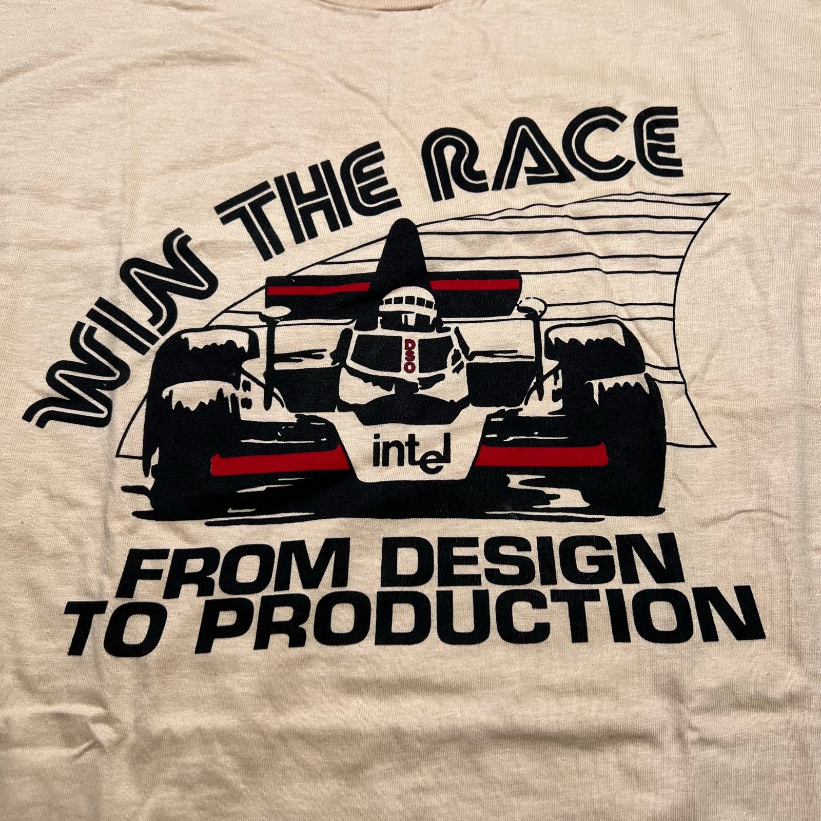 Hanes Vintage Intel Racing T Shirt XL USA Made Hanes Beefy T 90s Size US XL / EU 56 / 4 - 3 Thumbnail