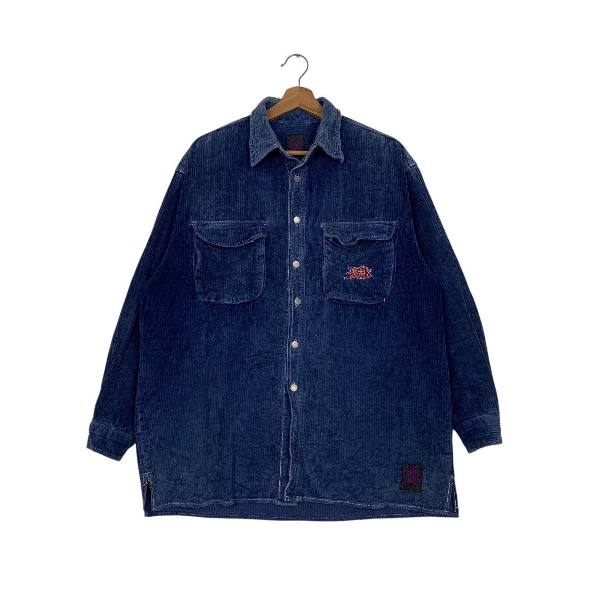 Vintage 90's POWER TRICK Skater Corduroy Flannel Jacket #2713-C122 Size US M / EU 48-50 / 2 - 1 Thumbnail