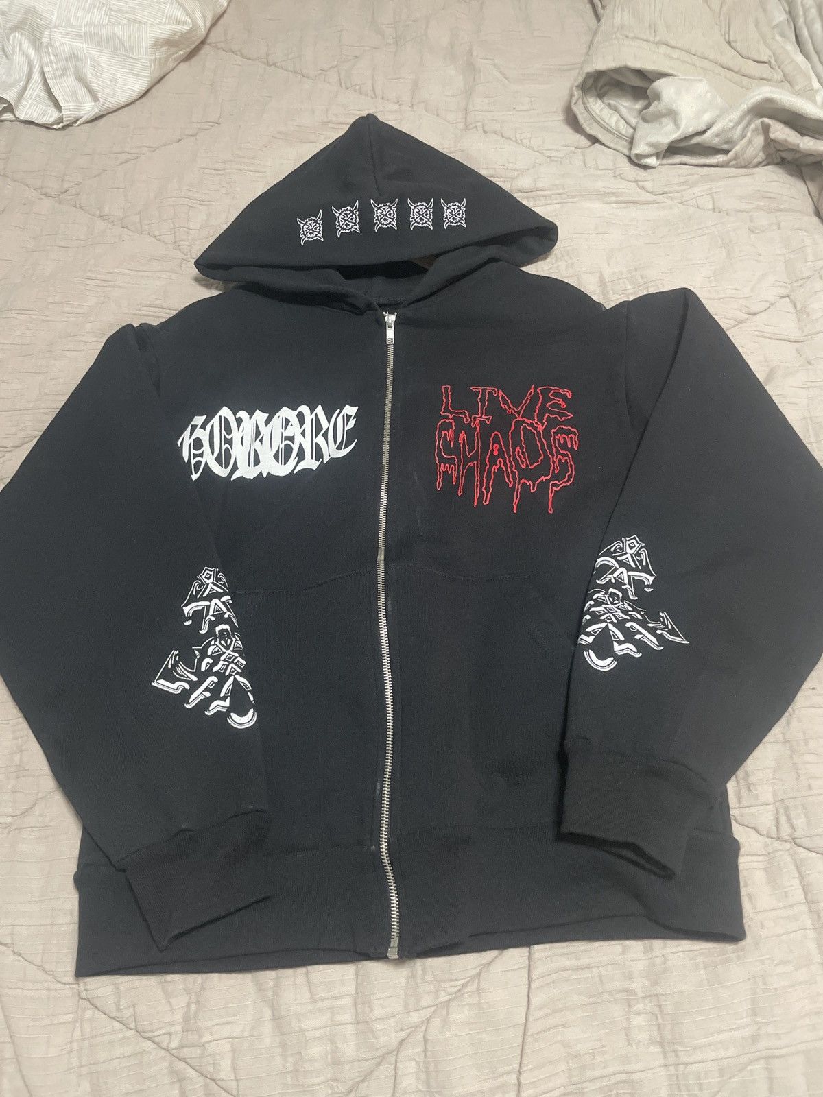 Ken Carson Ken carson a great chaos zip up *RARE* Size US XS / EU 42 / 0 - 1 Thumbnail