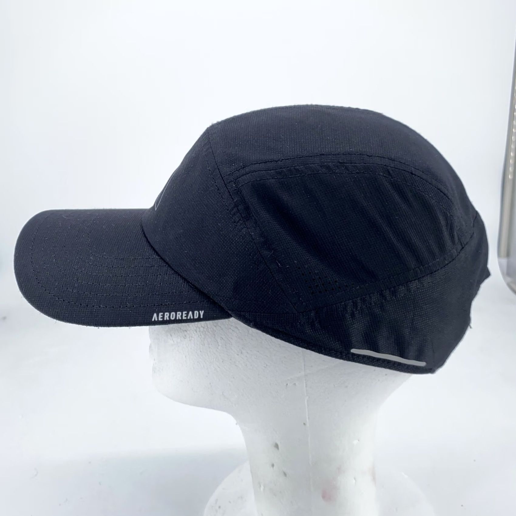 Adidas Adidas Hat Cap Strap Back Mens Black AEROREADY Running Lightweight Size ONE SIZE - 4 Thumbnail