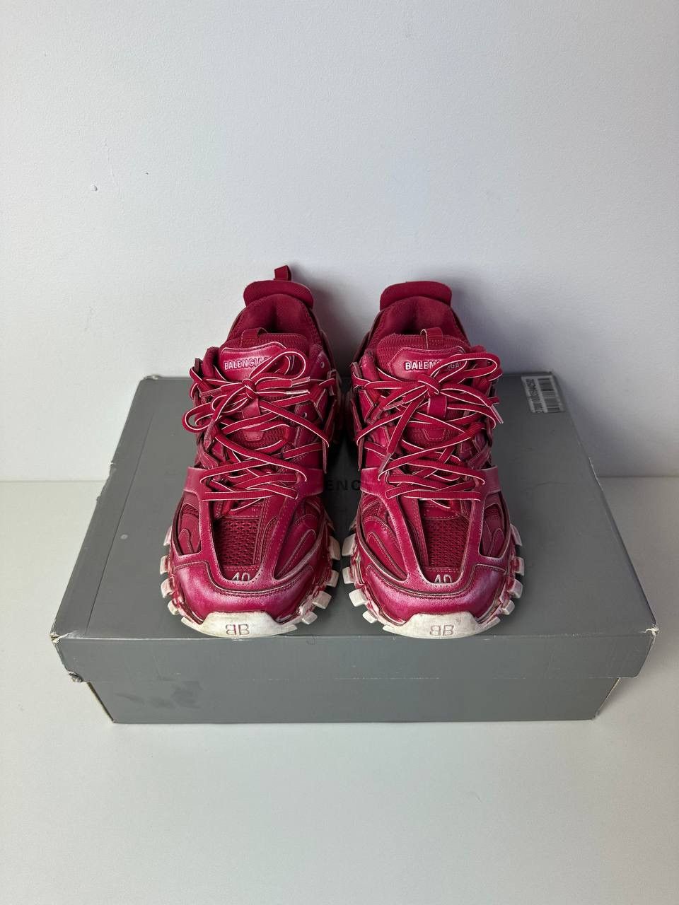 Balenciaga Balenciaga Track Red/white Size US 7 / EU 40 - 2 Thumbnail