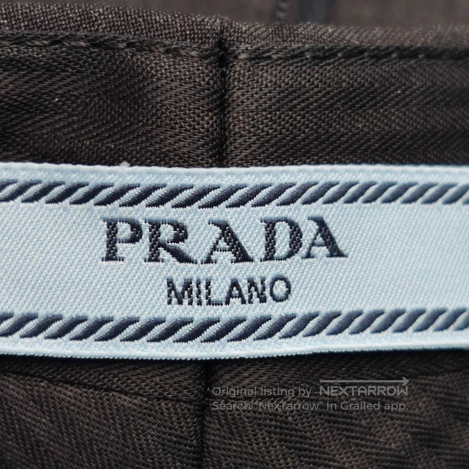 Prada Prada Black Wool Wide. Size 37" - 5 Thumbnail