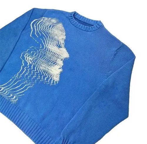 Japanese Brand Kubota x Ishii Vintage sweater with a girl's face Size US M / EU 48-50 / 2 - 6 Thumbnail