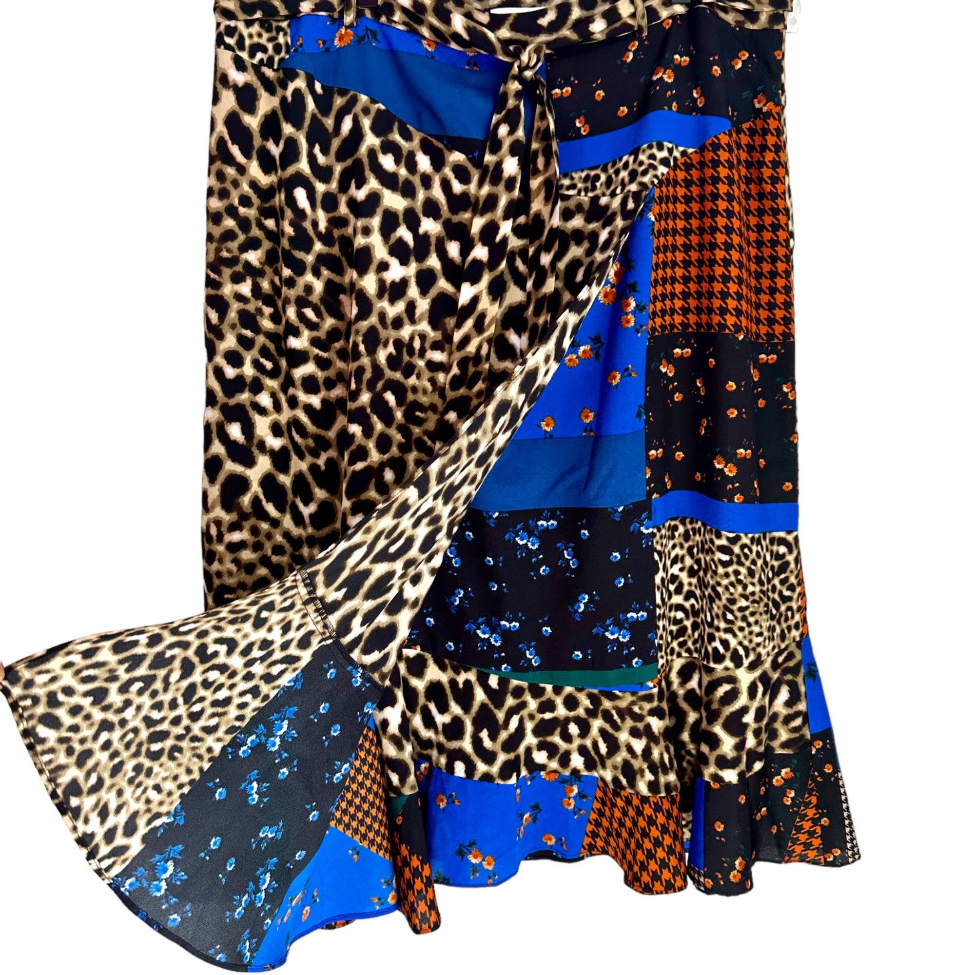 Calvin Klein Calvin Klein Mixed Print and Patch Pattern Skirt 16 Size 38" / US 16 / IT 52 - 2 Thumbnail